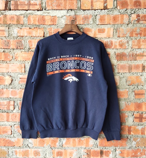 Vintage 90s Denver Broncos Champions Football by Tultex Sweatshirt