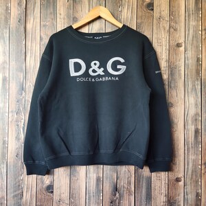 Vintage 90s Distressed Dolce & Gabbana Sweatshirt D and G Crewneck 