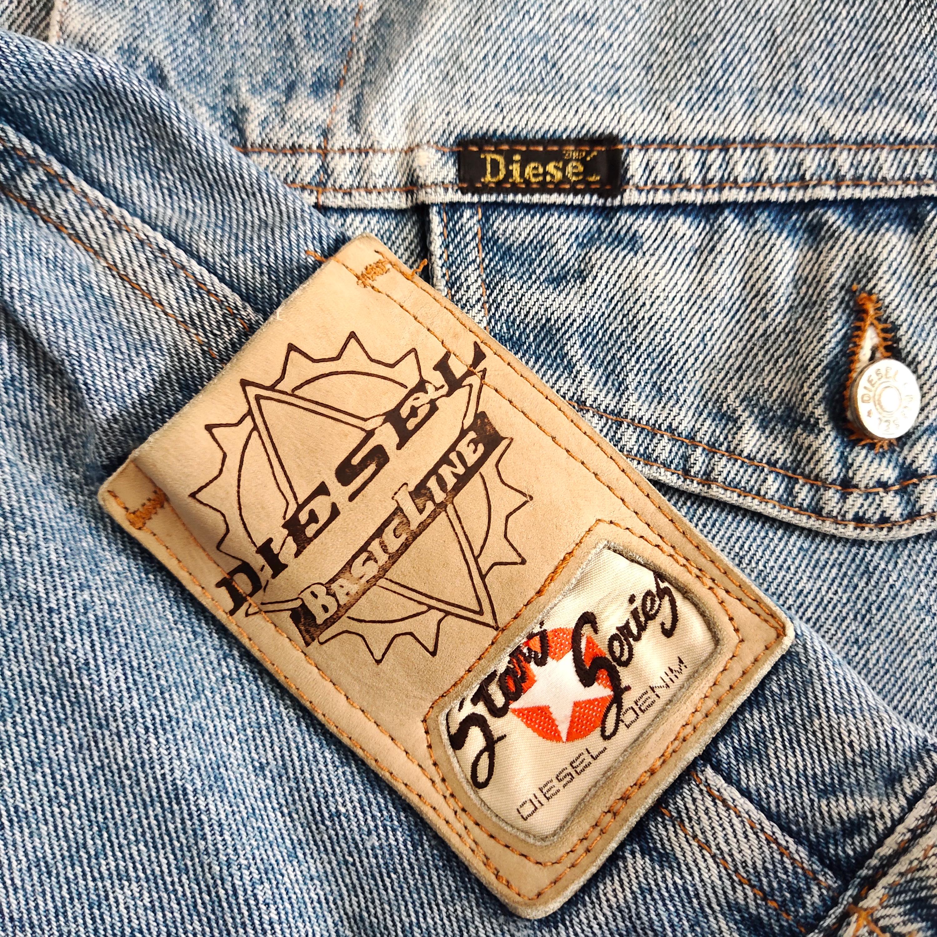 RARE Vintage 90s Distressed Diesel Industry Denim Jeans Jacket