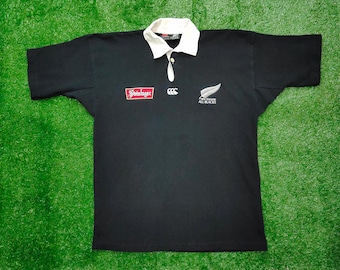 Vintage Canterbury New Zealand All Blacks Rugby Sweater Large