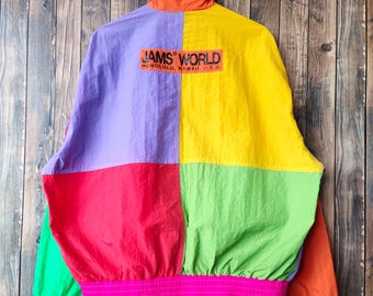 RARE Vintage 90s Jams World Honolulu Hawaii Multicolor