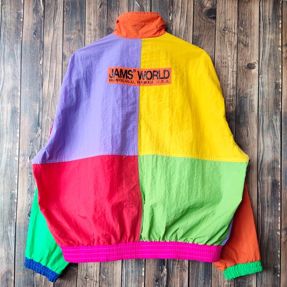 RARE Vintage 90s Jams World Honolulu Hawaii Multicolor