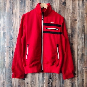 Vintage Toyota Racing Development Jacket TRD Pullover TRD Sweater TRD Jumper Embroidery Logo Red Color Men’s L