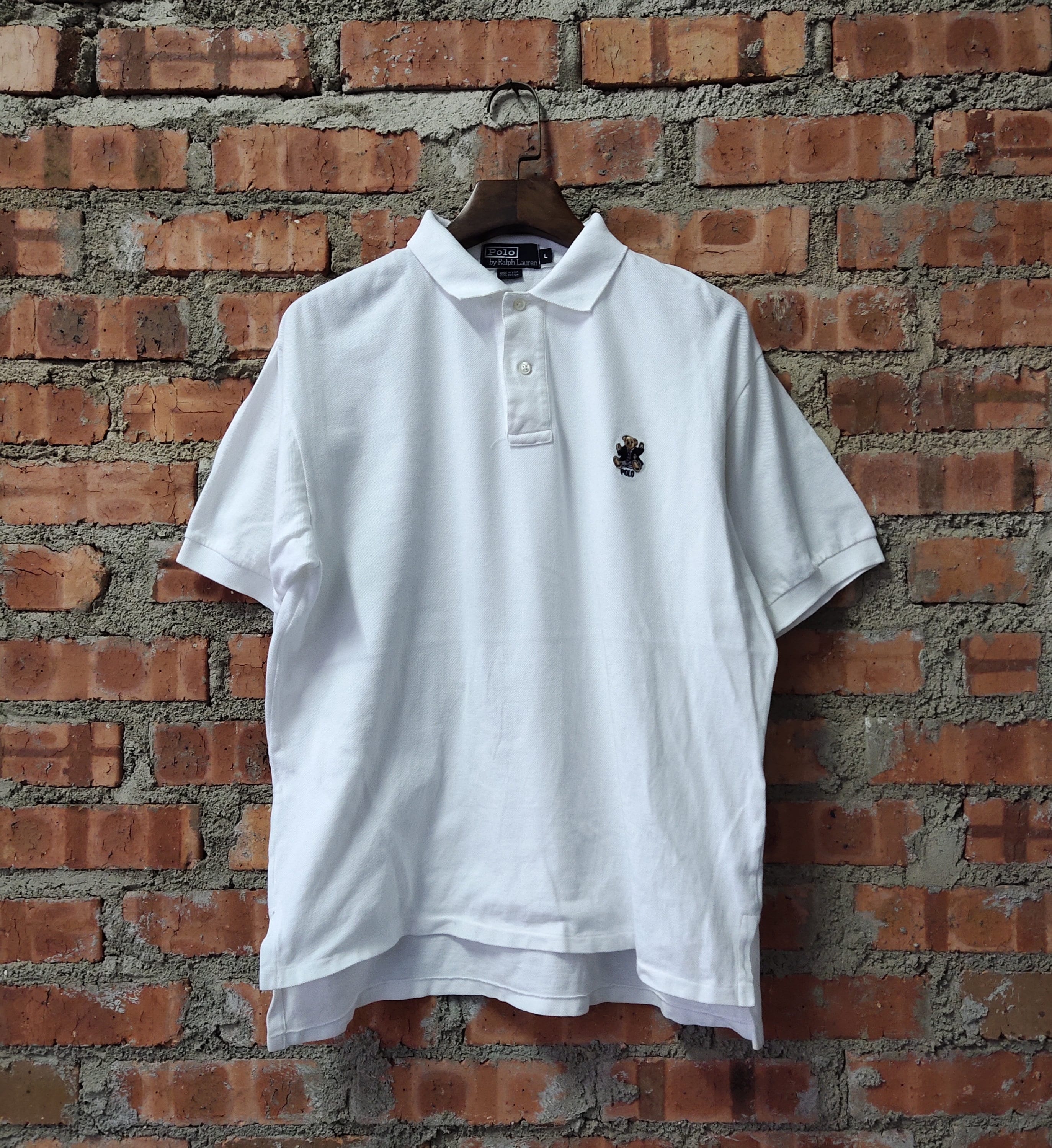 Vintage 90s Polo Bear Ralph Lauren T-shirt Polo Collared Polo