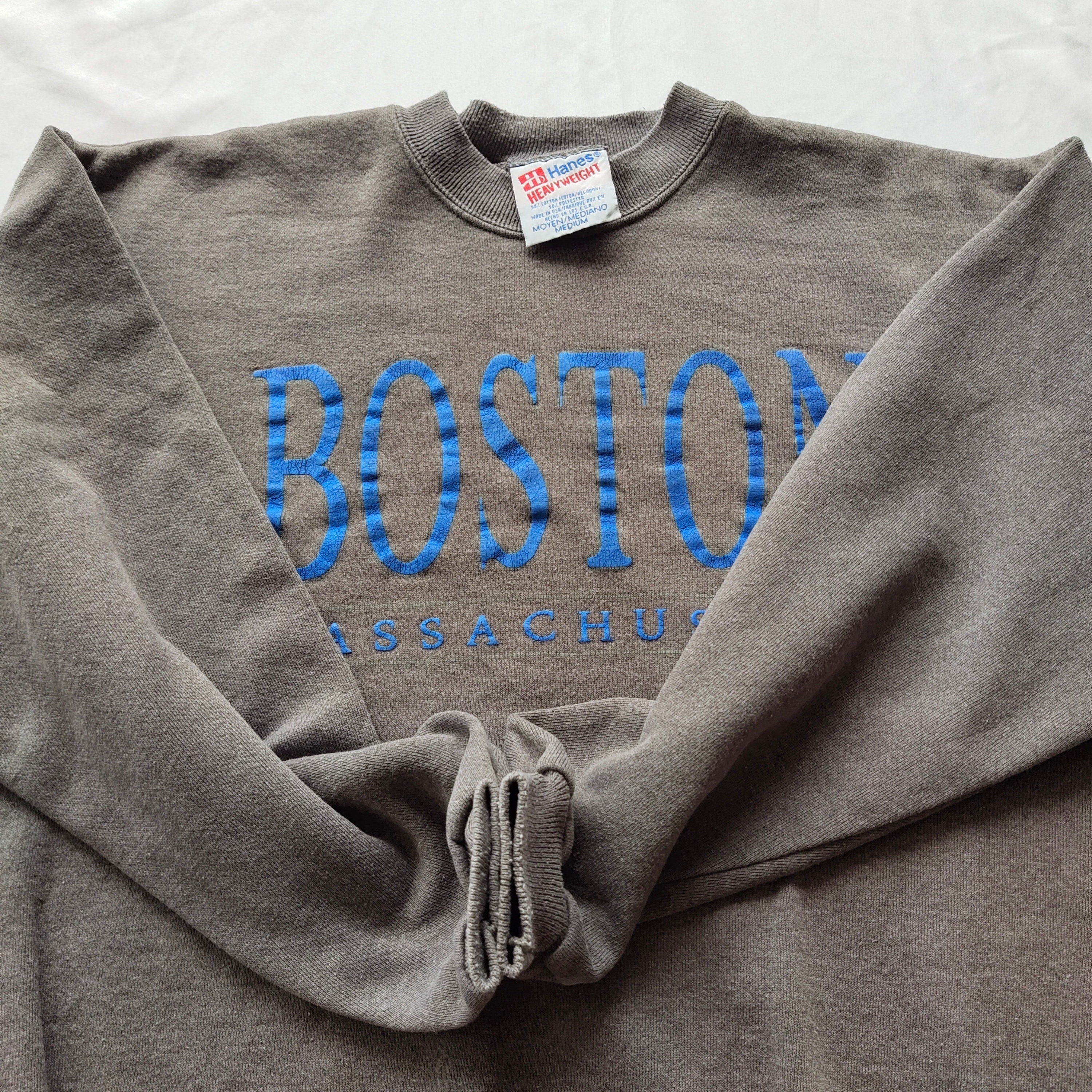 Vintage 90s Boston Massachusetts Sweatshirt Boston Crewneck