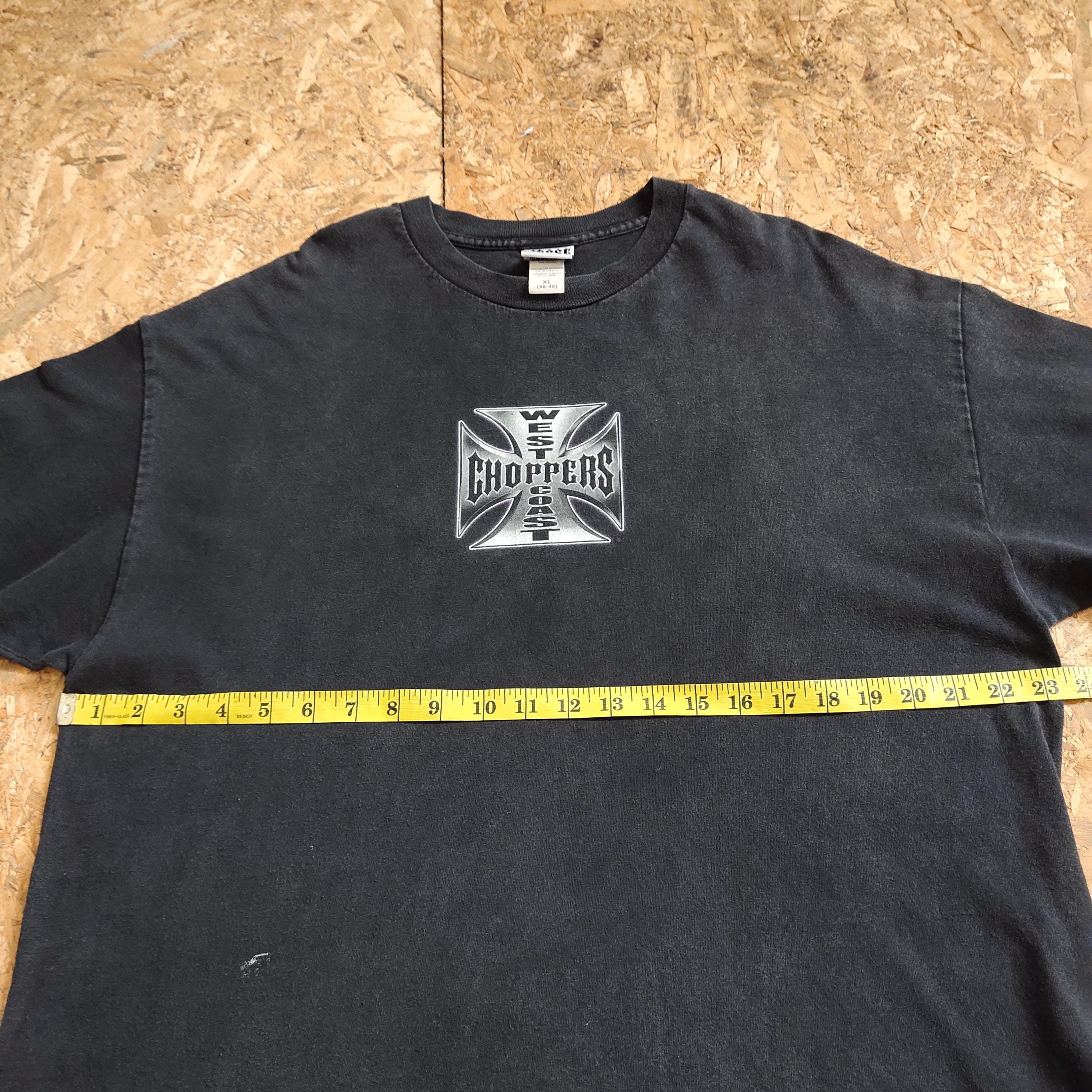 RARE Vintage 90s Distressed West Coast Choppers T-shirt Choppers