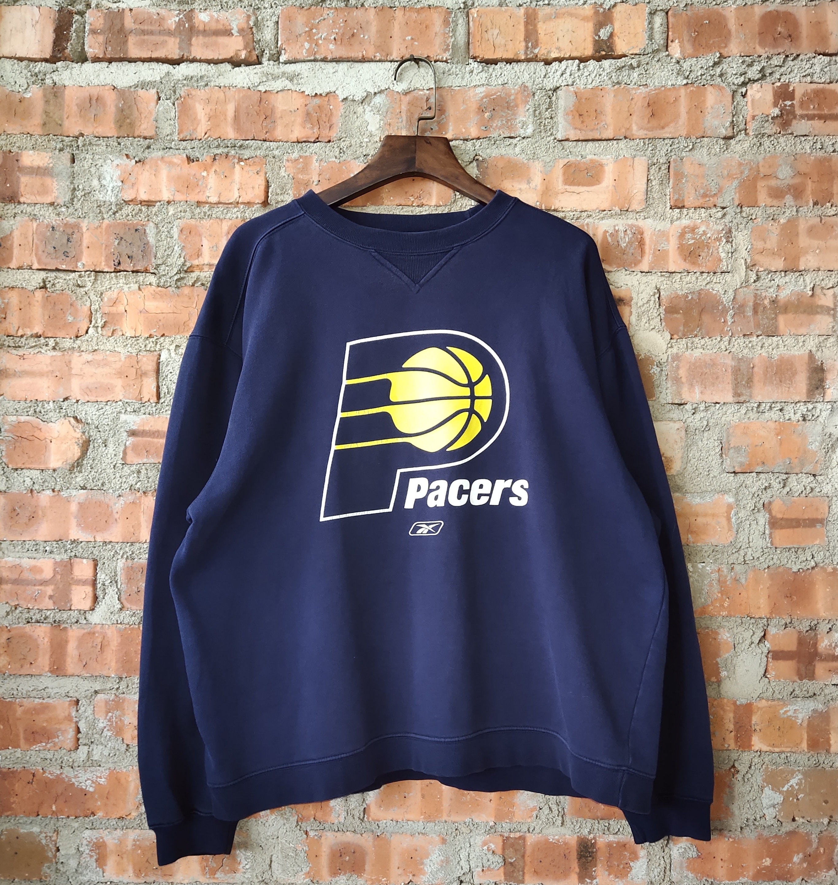 CustomCat Indiana Pacers Vintage NBA Crewneck Sweatshirt Ash / S