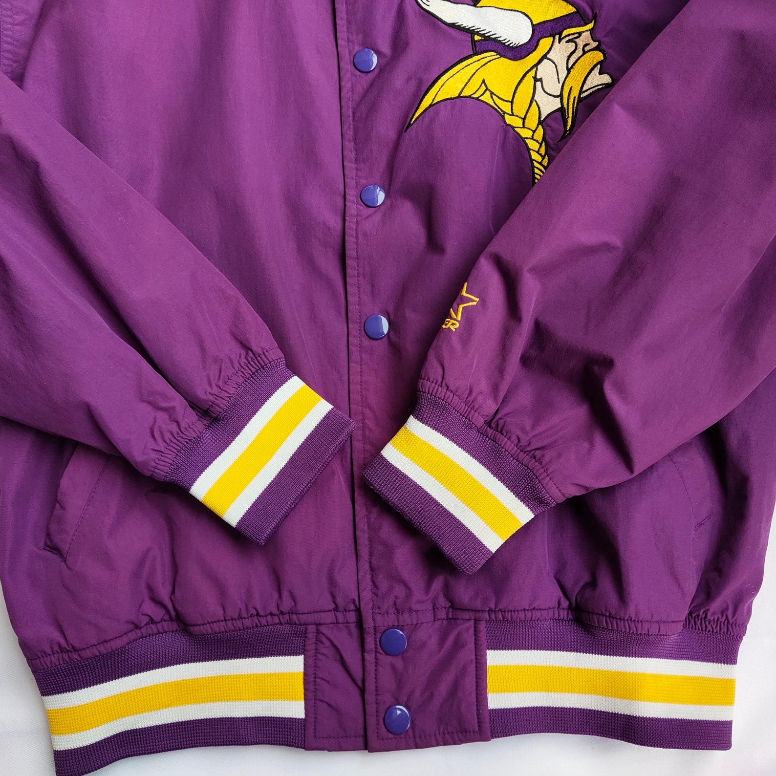 Vintage 80s Vikings Starter Jacket Snap Button Vikings Etsy