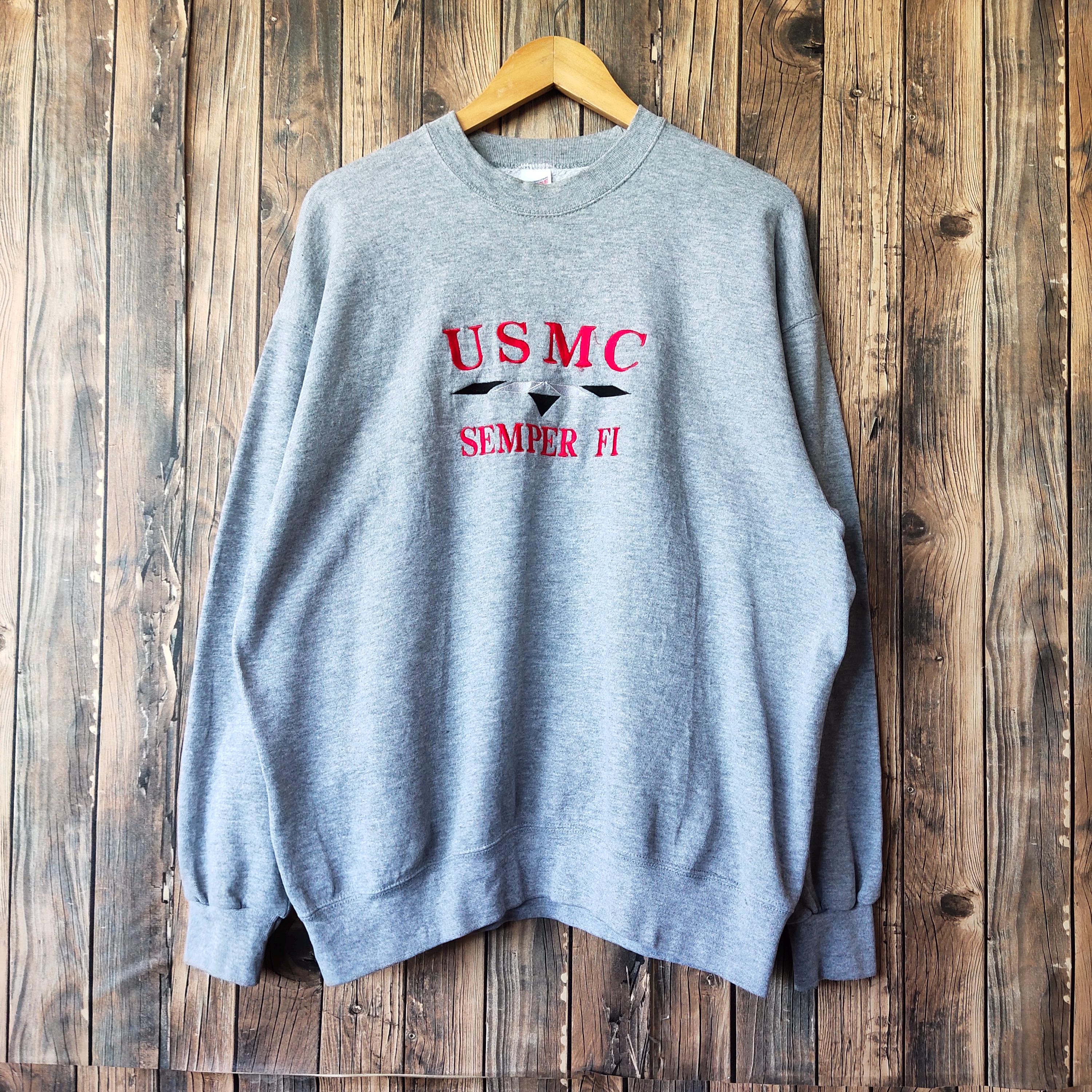 90年代ヴィンテージ アメリカ海兵隊 USMC Semper Fi スウェットシャツ 