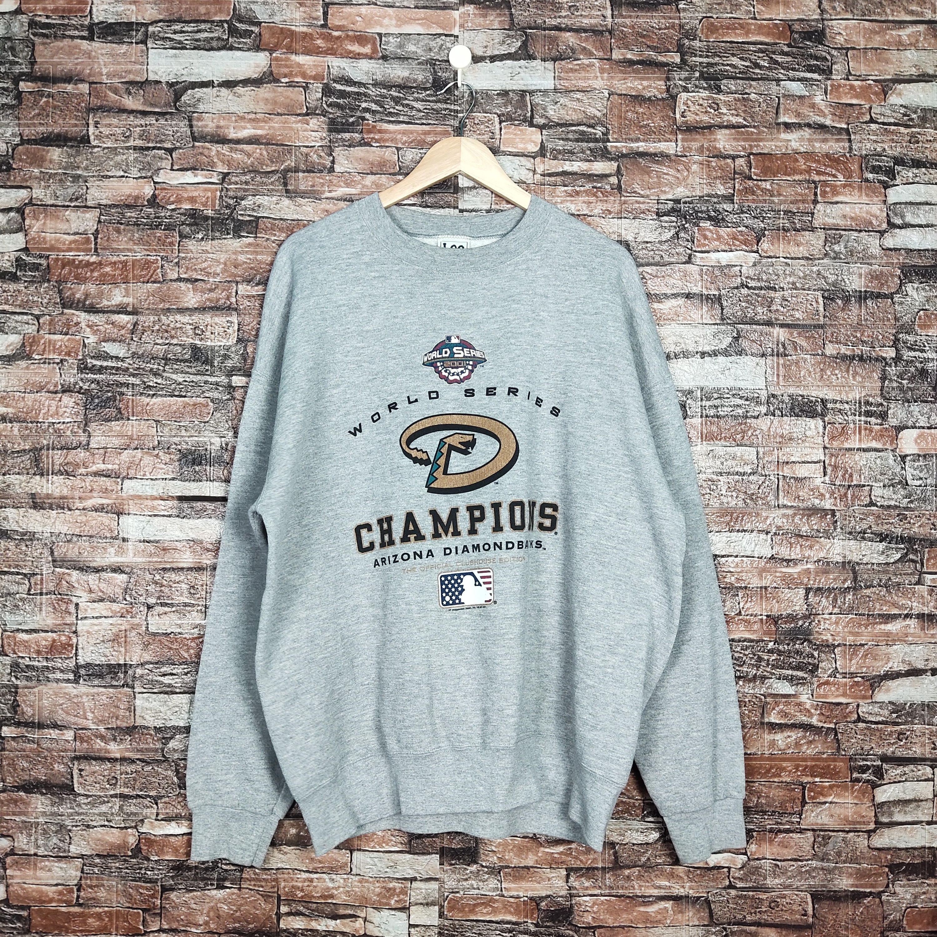 【BRICK】EMBLEM SWEATSHIRTS Vintage Distressed Arizona Diamondbacks Champions by Lee