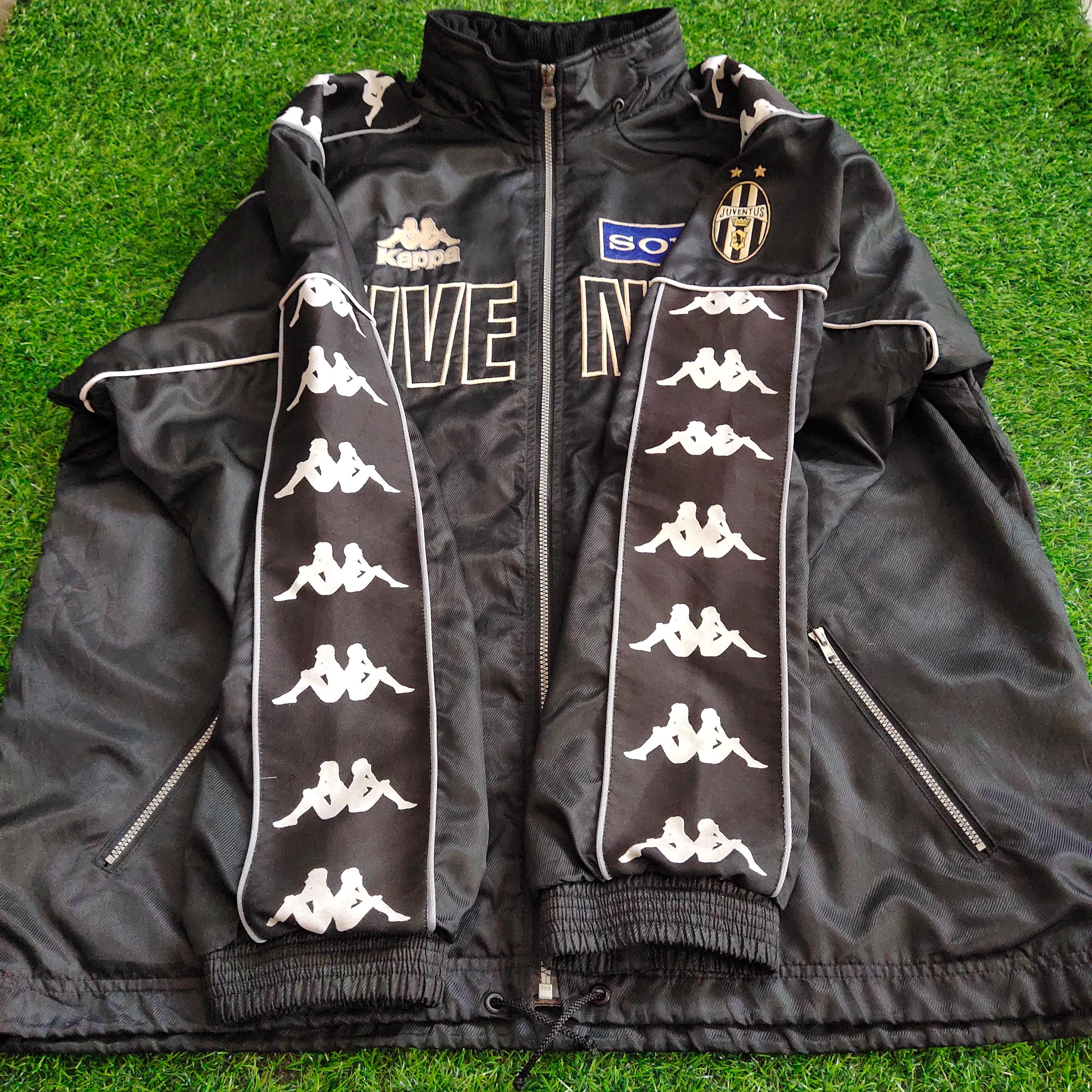 RARE Vintage Distressed Juventus Football by Kappa Side Tape Track