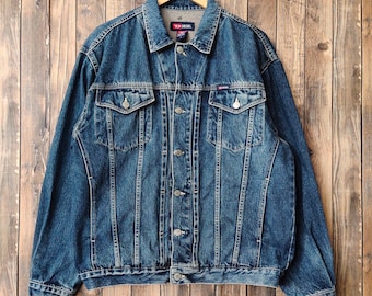 Y2K Diesel FC Denim Zip Jacket Big Logo Size M Brown - Etsy