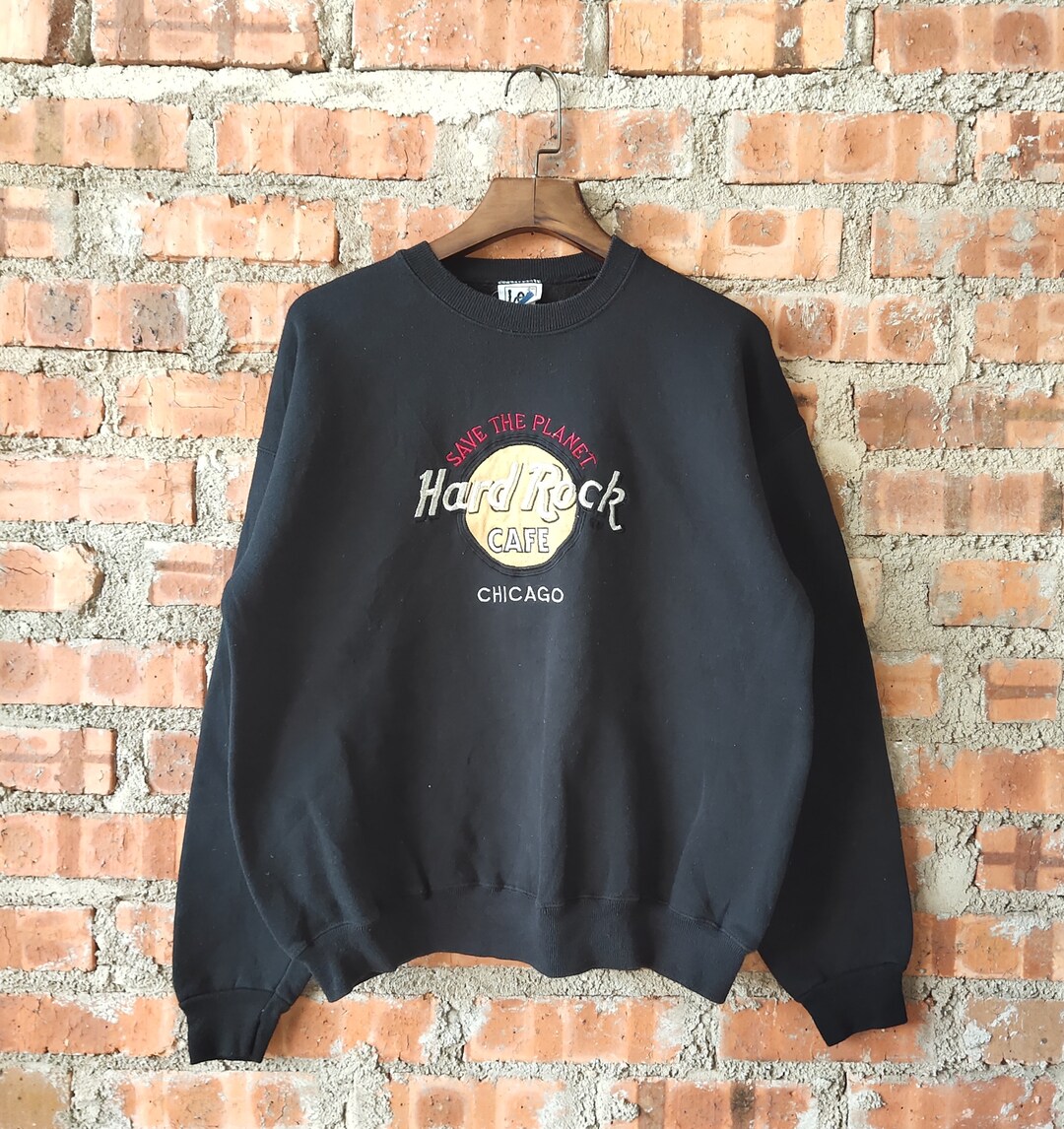 Vintage 90s Hard Rock Cafe Chicago Sweatshirt Hard Rock Crewneck