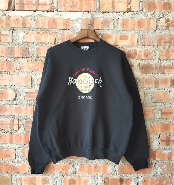 Vintage 90s Hard Rock Cafe Chicago Sweatshirt Hard Rock