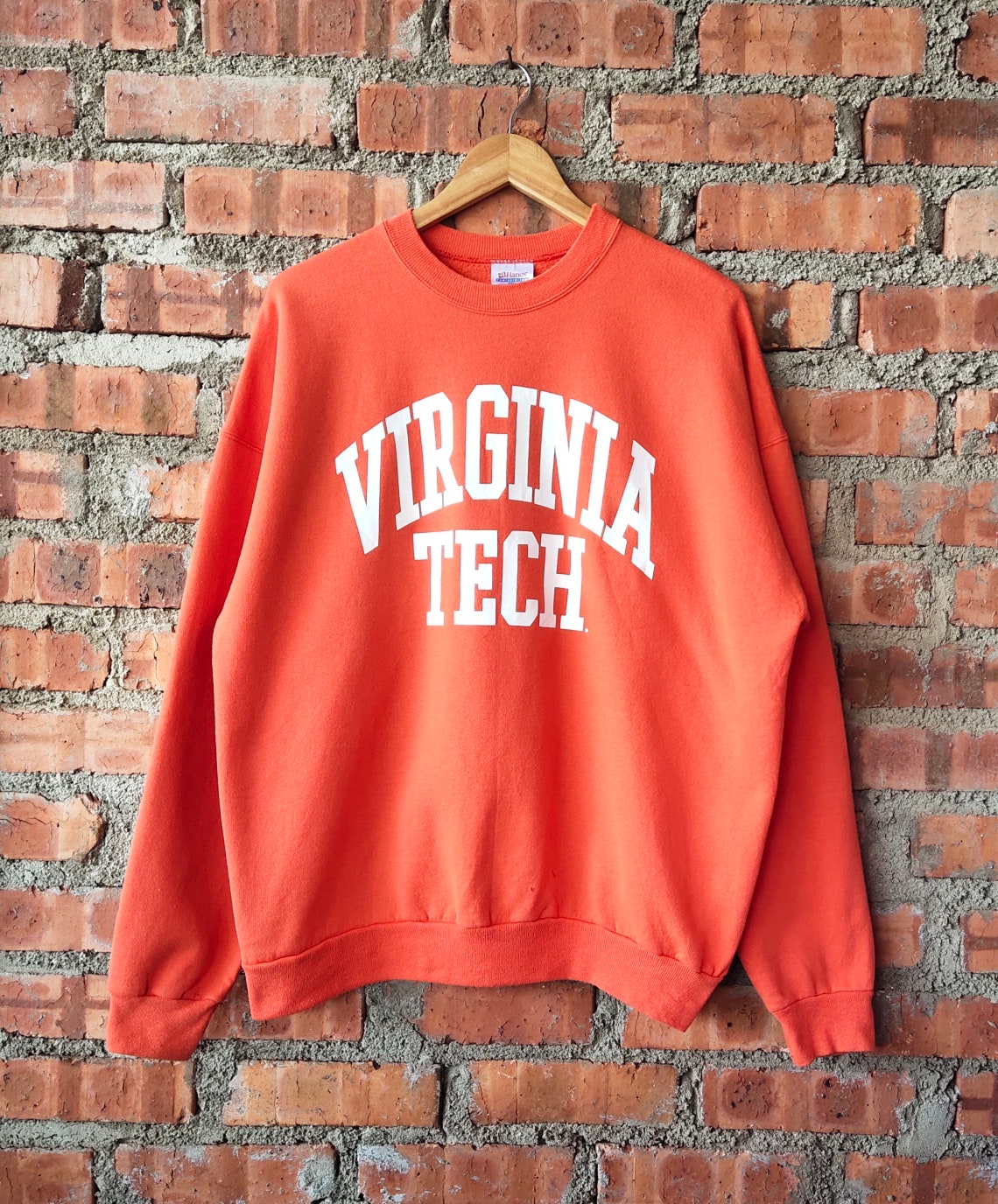 Vintage 90s Virginia Tech Sweatshirt Virginia Crewneck Etsy