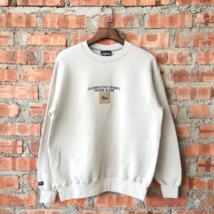 Vintage 90s California State University by JanSport Sweatshirt California Crewneck California Sweater Embroidery Logo Brown Color Men&#39;s M