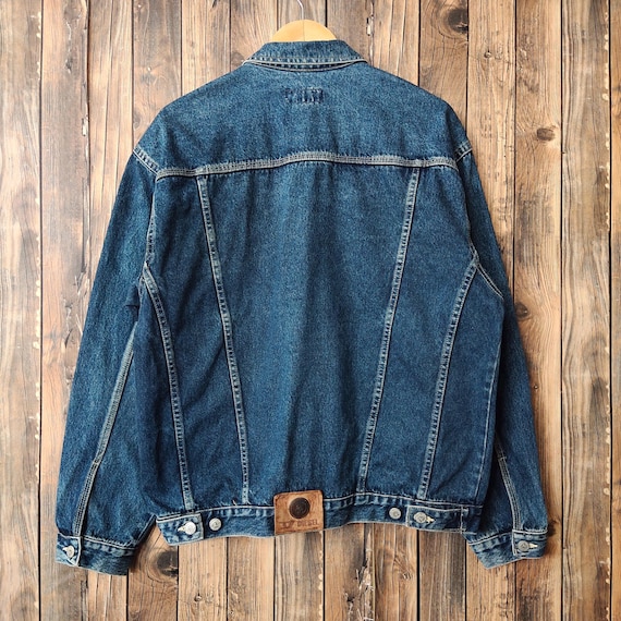 RARE Vintage 90s Distressed Diesel Industry Denim Jeans Jacket