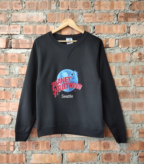 Vintage 90s Planet Hollywood Seattle Sweatshirt Seattle Crewneck 