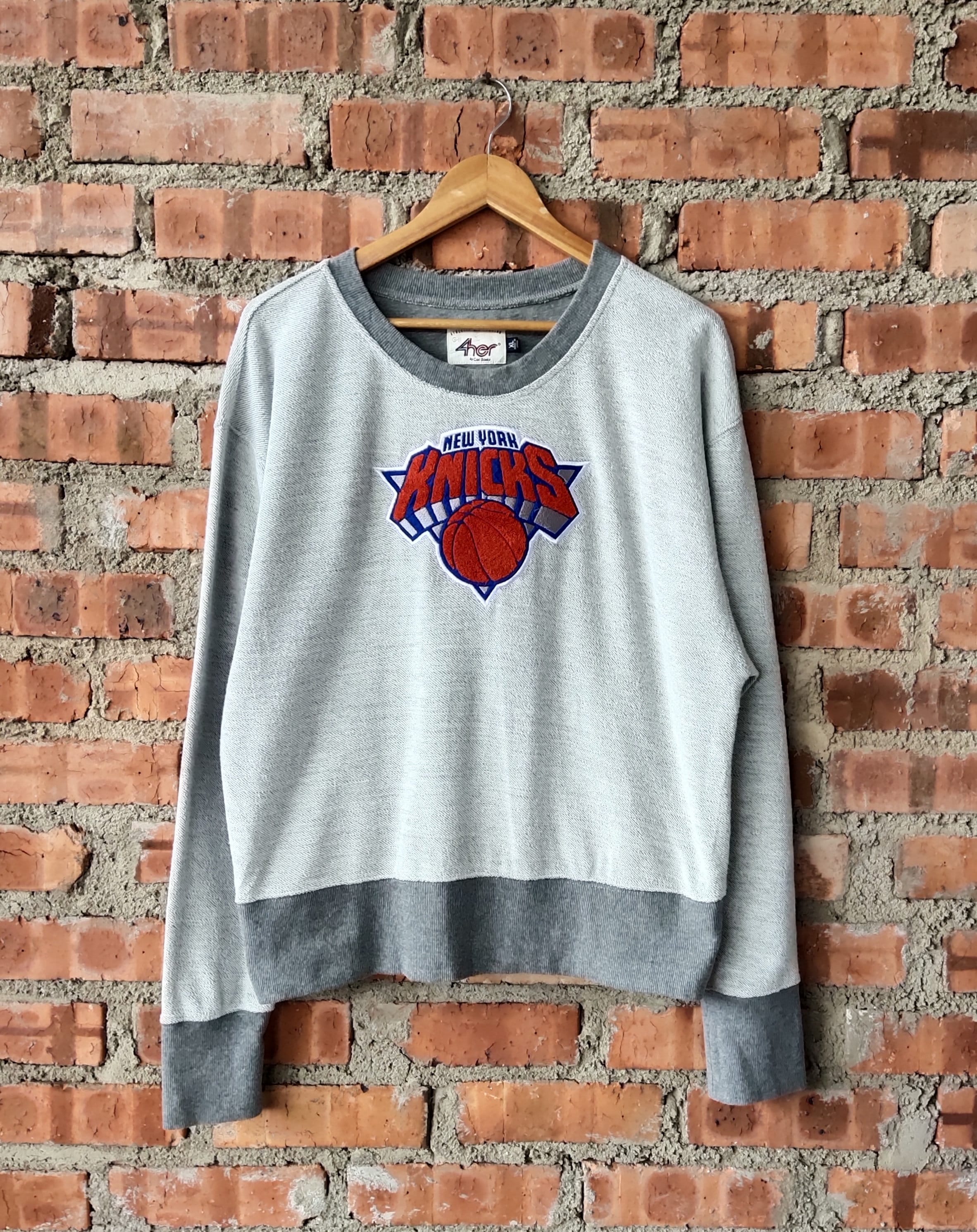 New York Knicks Vintage NBA Crewneck Sweatshirt Sport Grey / M