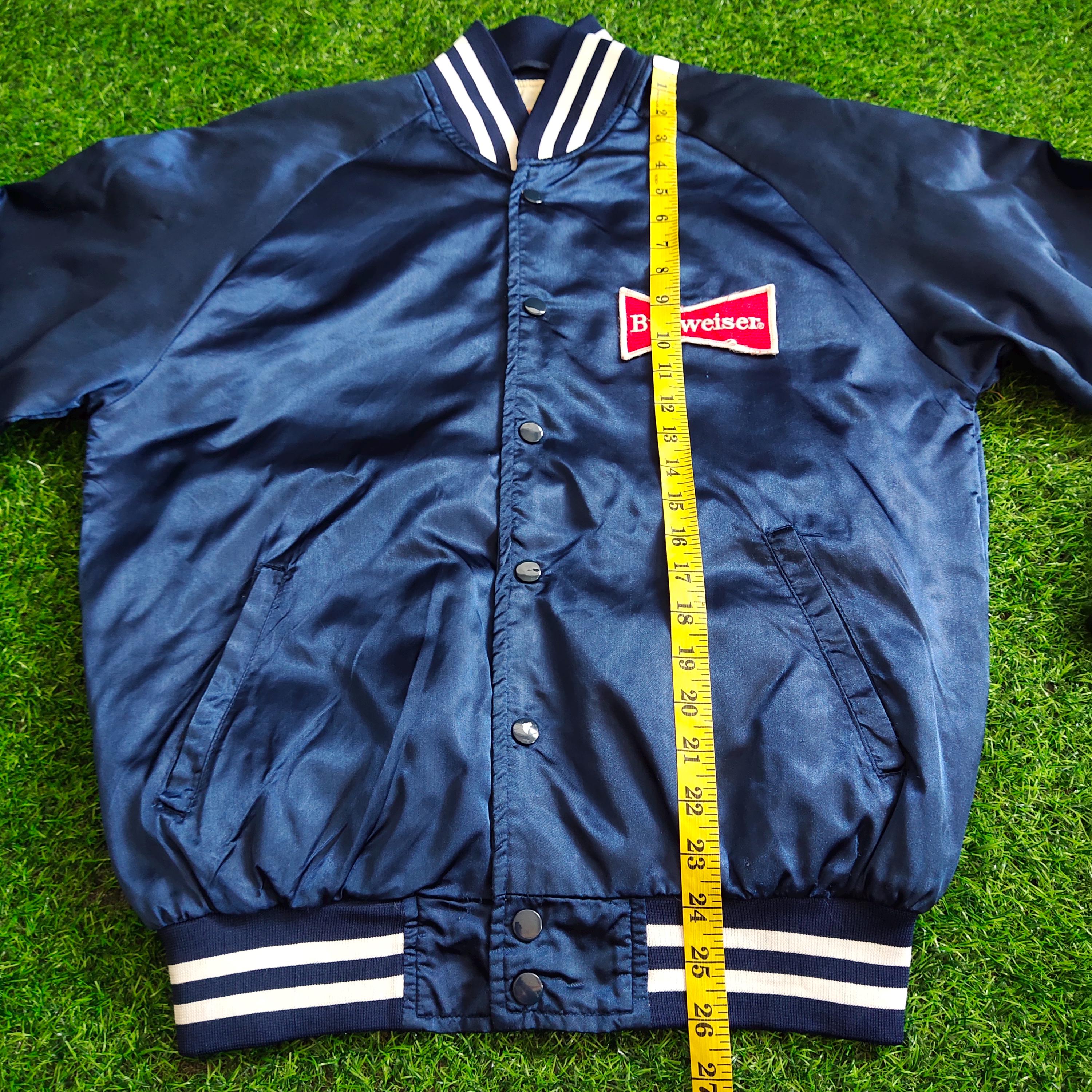 Vintage 90s Budweiser Satin Jacket Budweiser Sweater Budweiser