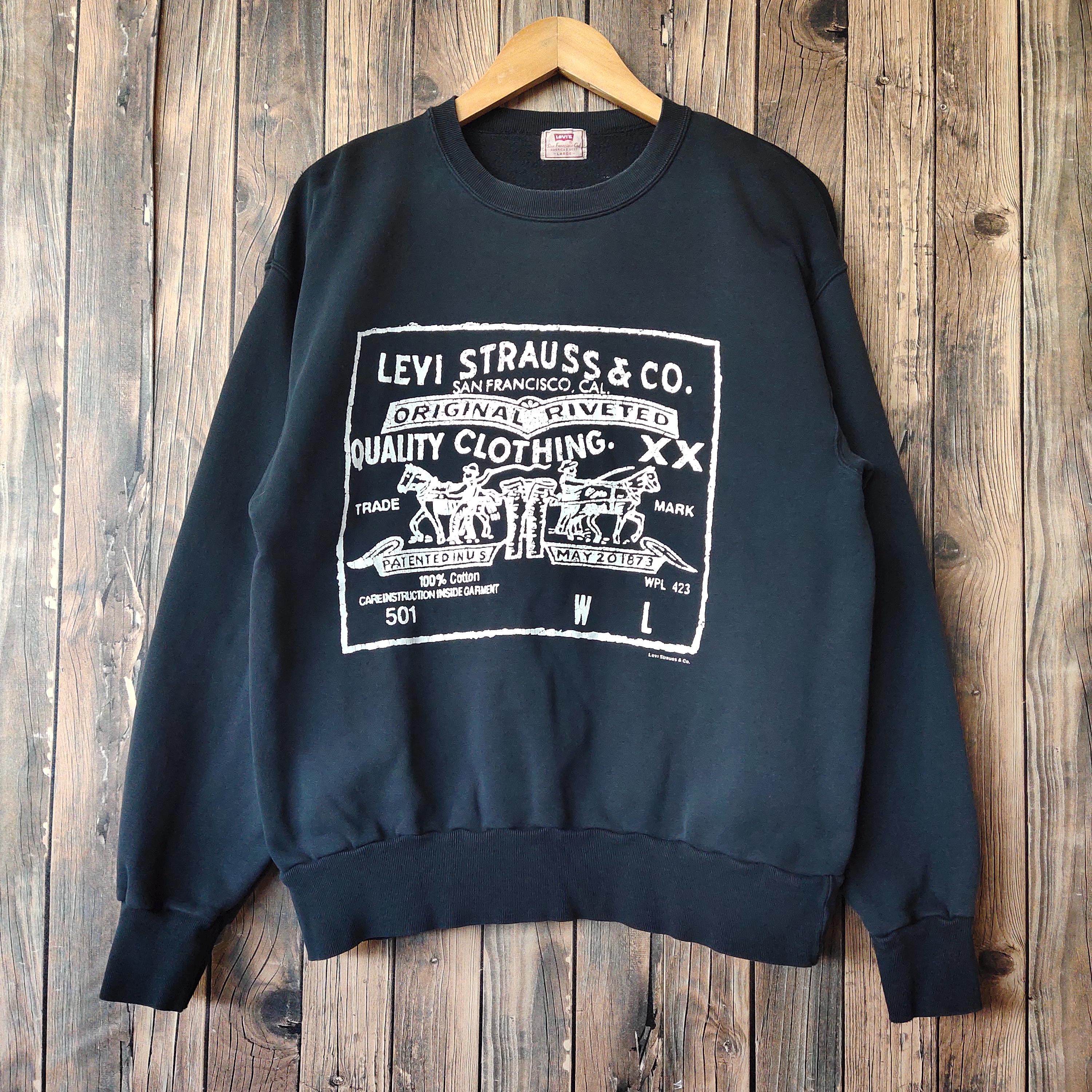 Vintage 90s Distressed Levi's San Francisco Sweatshirt Levi's