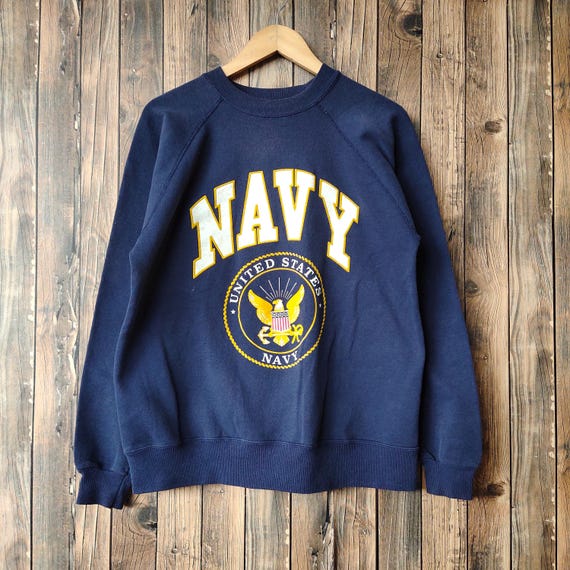 トップス Vintage navy embroidered sweatshirt Vintage Top Stitch Embroidered Sweatshirt Navy Floral New