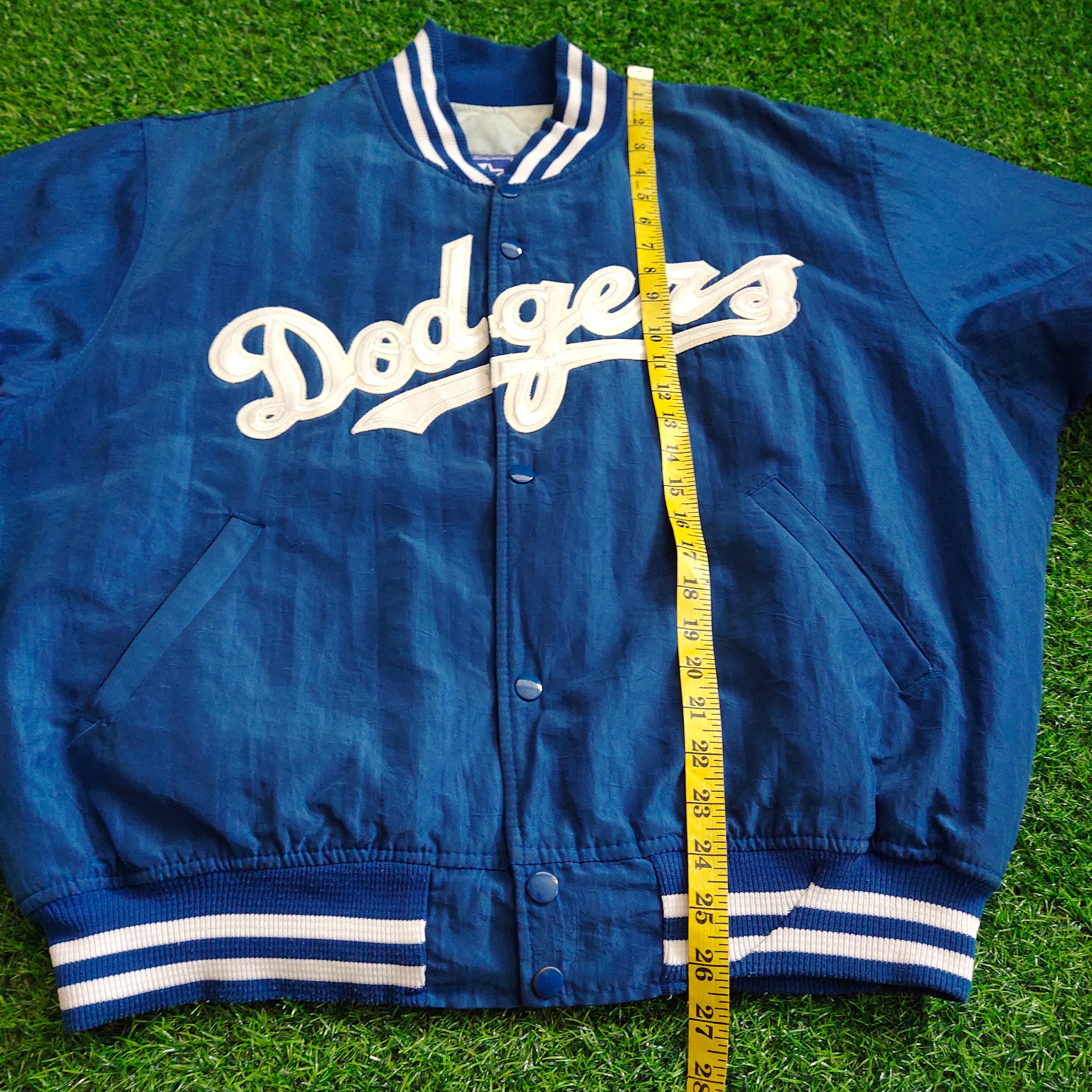 RARE Vintage 90s Distressed Los Angeles Dodgers Football Satin 