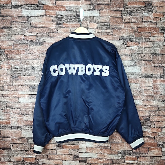 RARE Vintage 80s Distressed Dallas Cowboys Football Satin