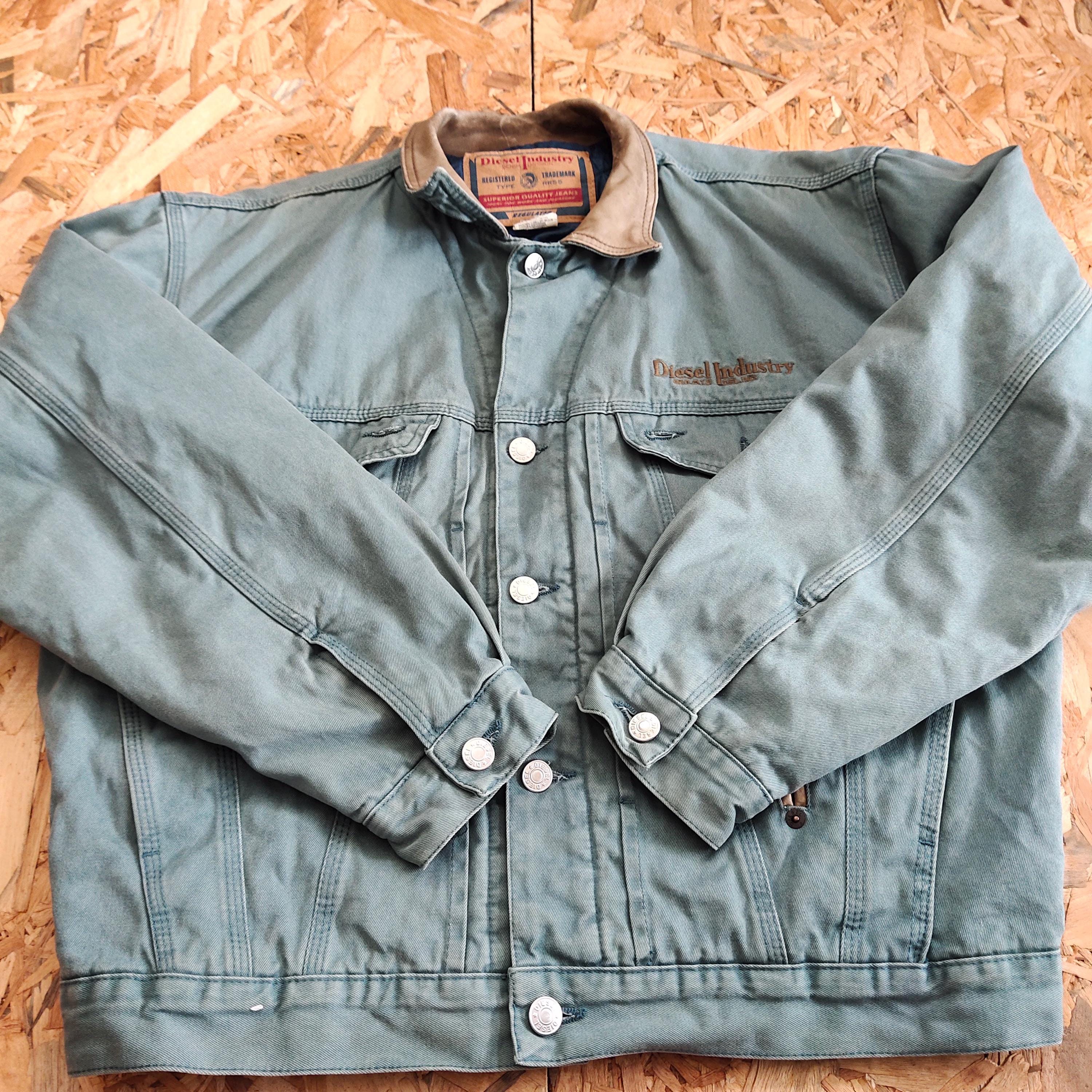 RARE Vintage 90s Distressed Diesel Industry Jeans Jacket Diesel