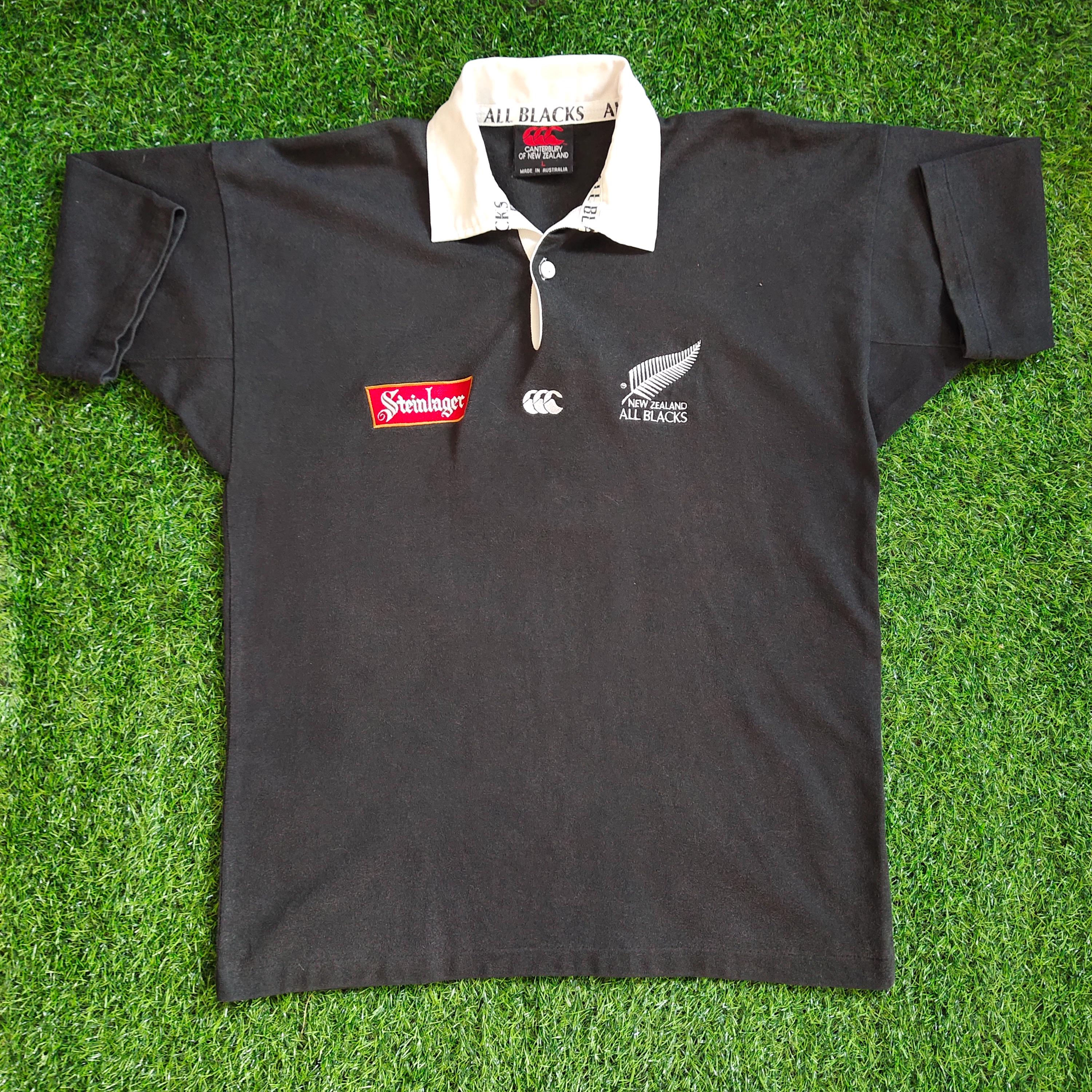 CANTERBURY×ALLBLACKS×SteinLager　オーストラリア製 New Zealand All Blacks 90s Canterbury Steinlager Vintage
