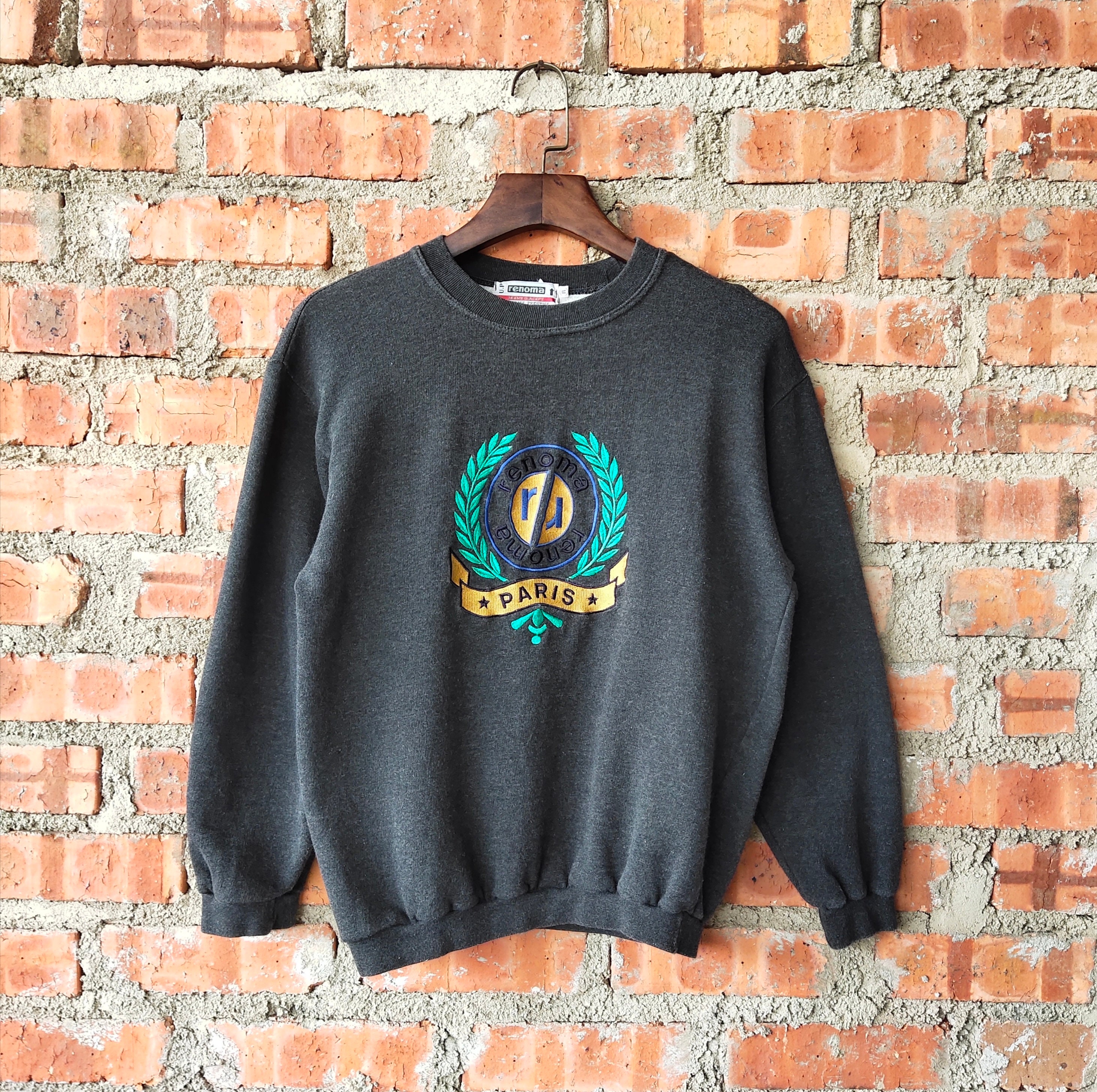 renoma GOLF BIG LOGO MOCK NECK PULLOVER（Big Logo Men's Crew