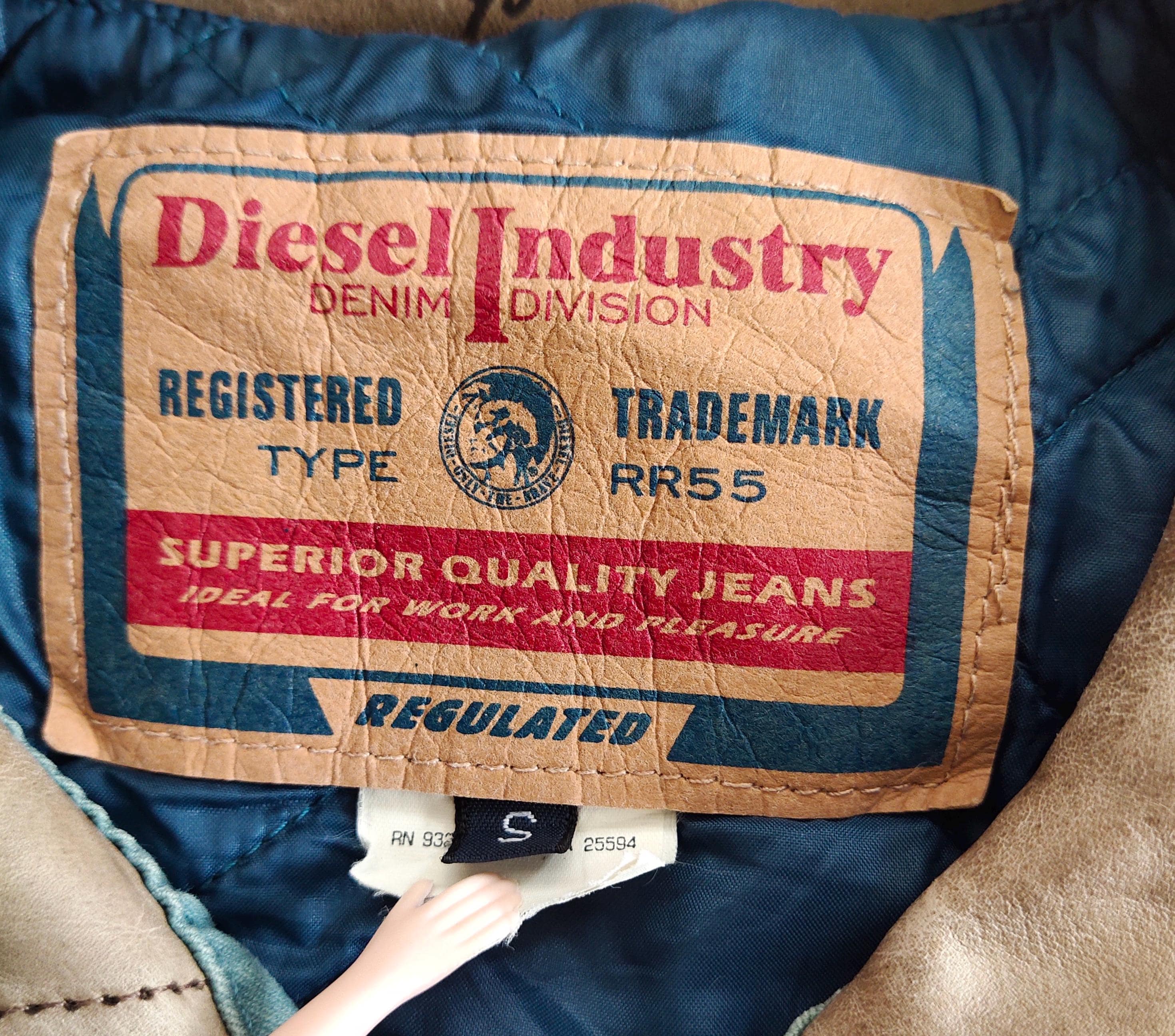 RARE Vintage 90s Distressed Diesel Industry Jeans Jacket Diesel