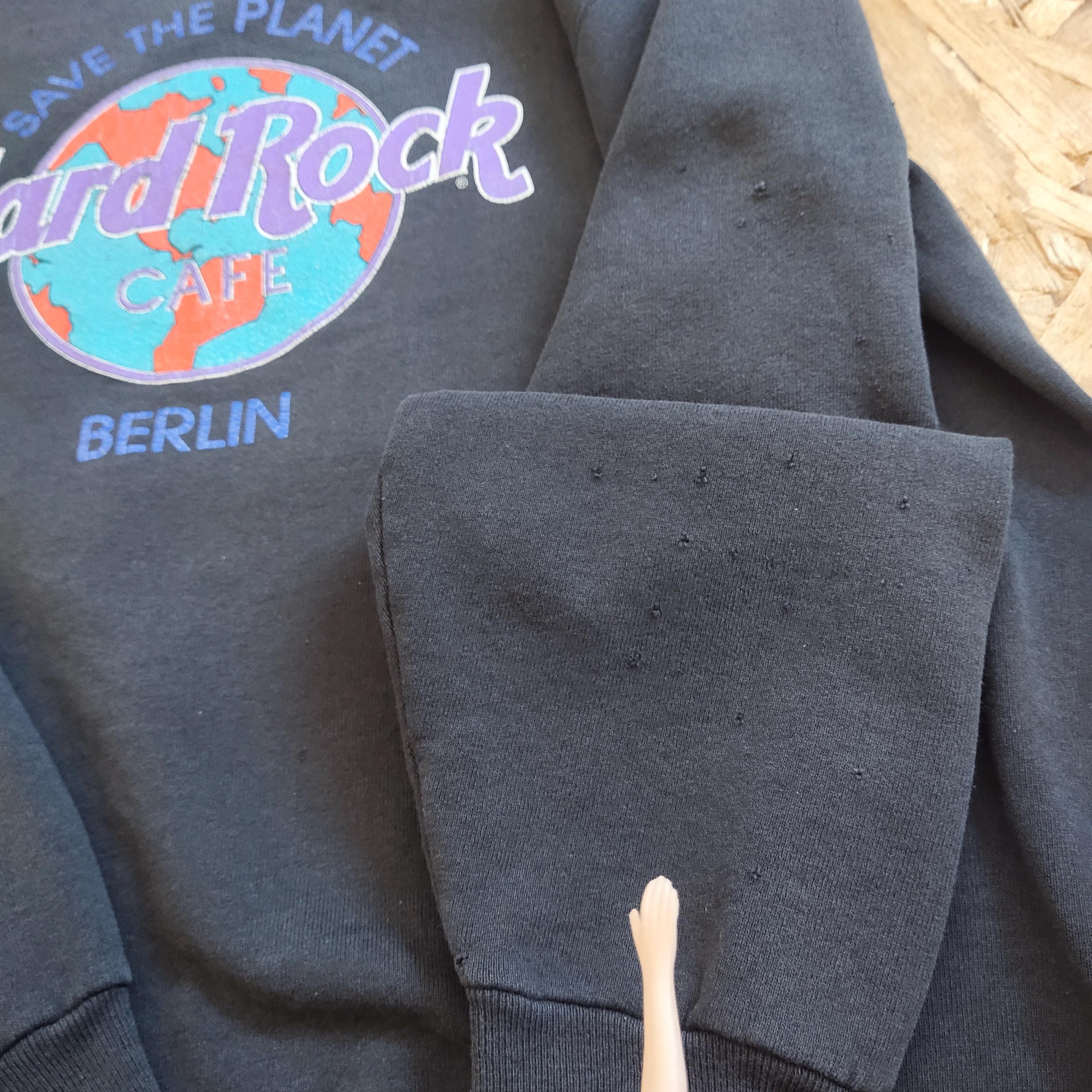 Vintage 90s Distressed Hard Rock Cafe Berlin Sweatshirt Hard Rock