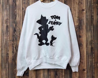 Amazon.com: Tom & Jerry Butch Portrait Sweatshirt : Clothing