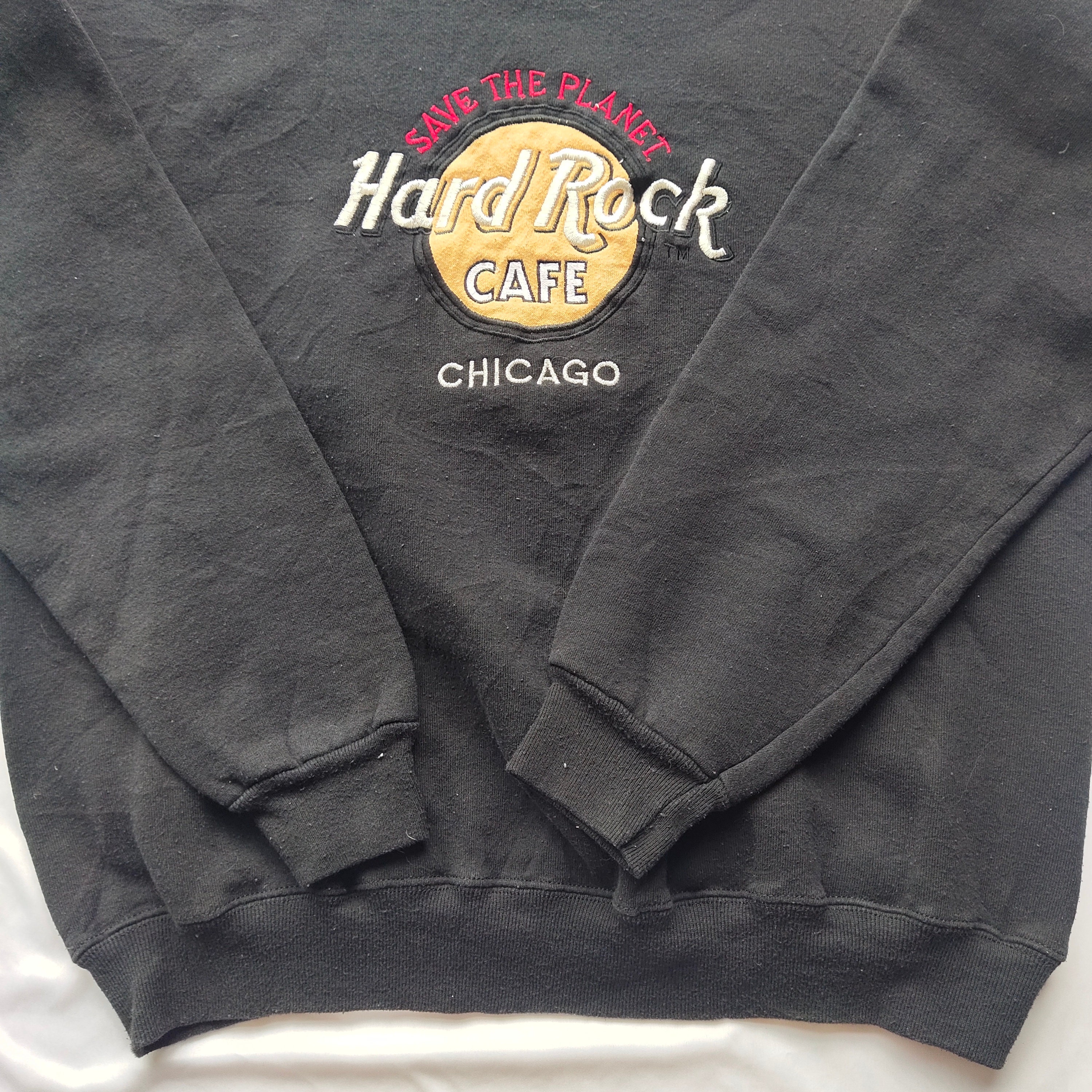 Vintage 90s Hard Rock Cafe Chicago Sweatshirt Hard Rock Crewneck