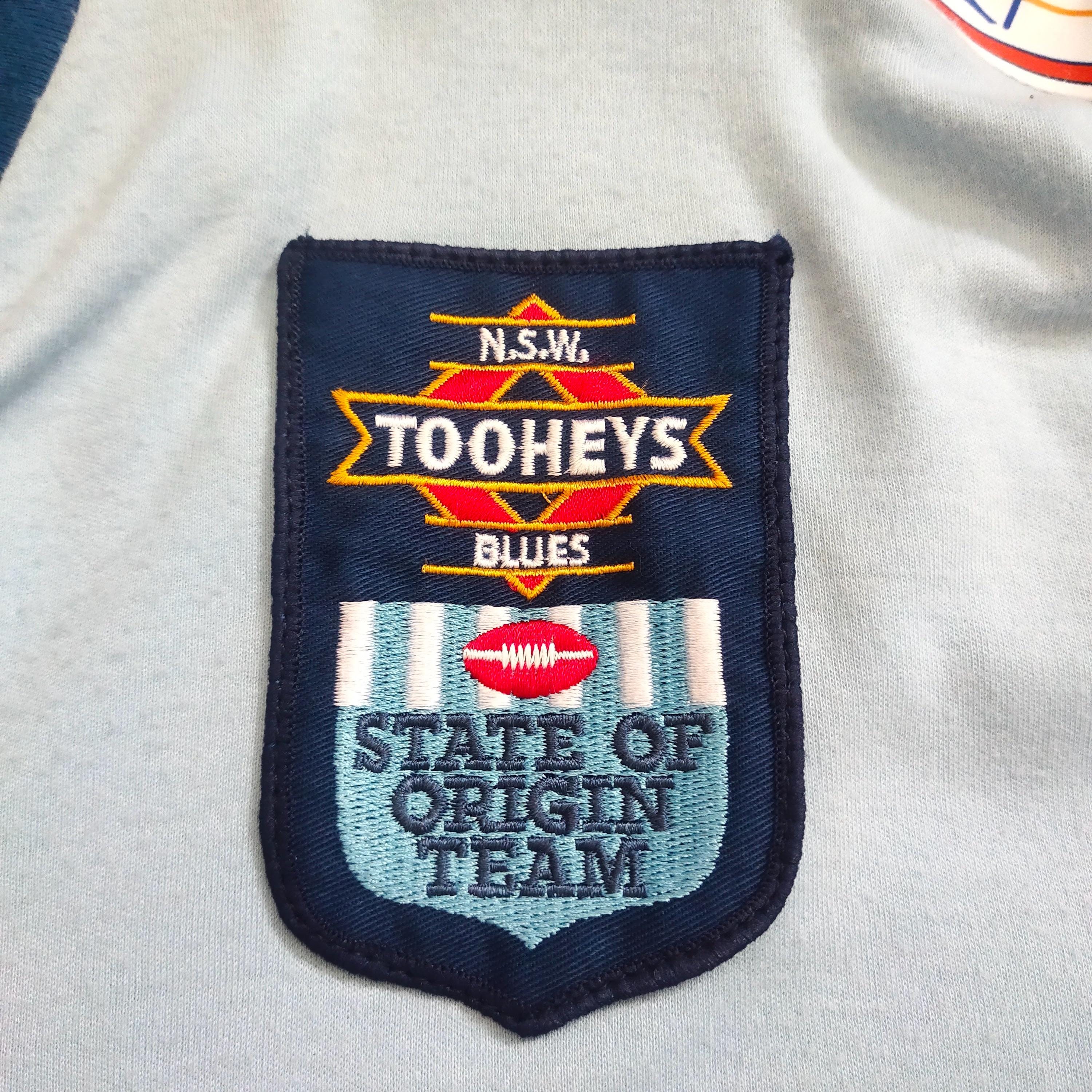 RARE Vintage 80s Distressed New South Wales Blues Rugby