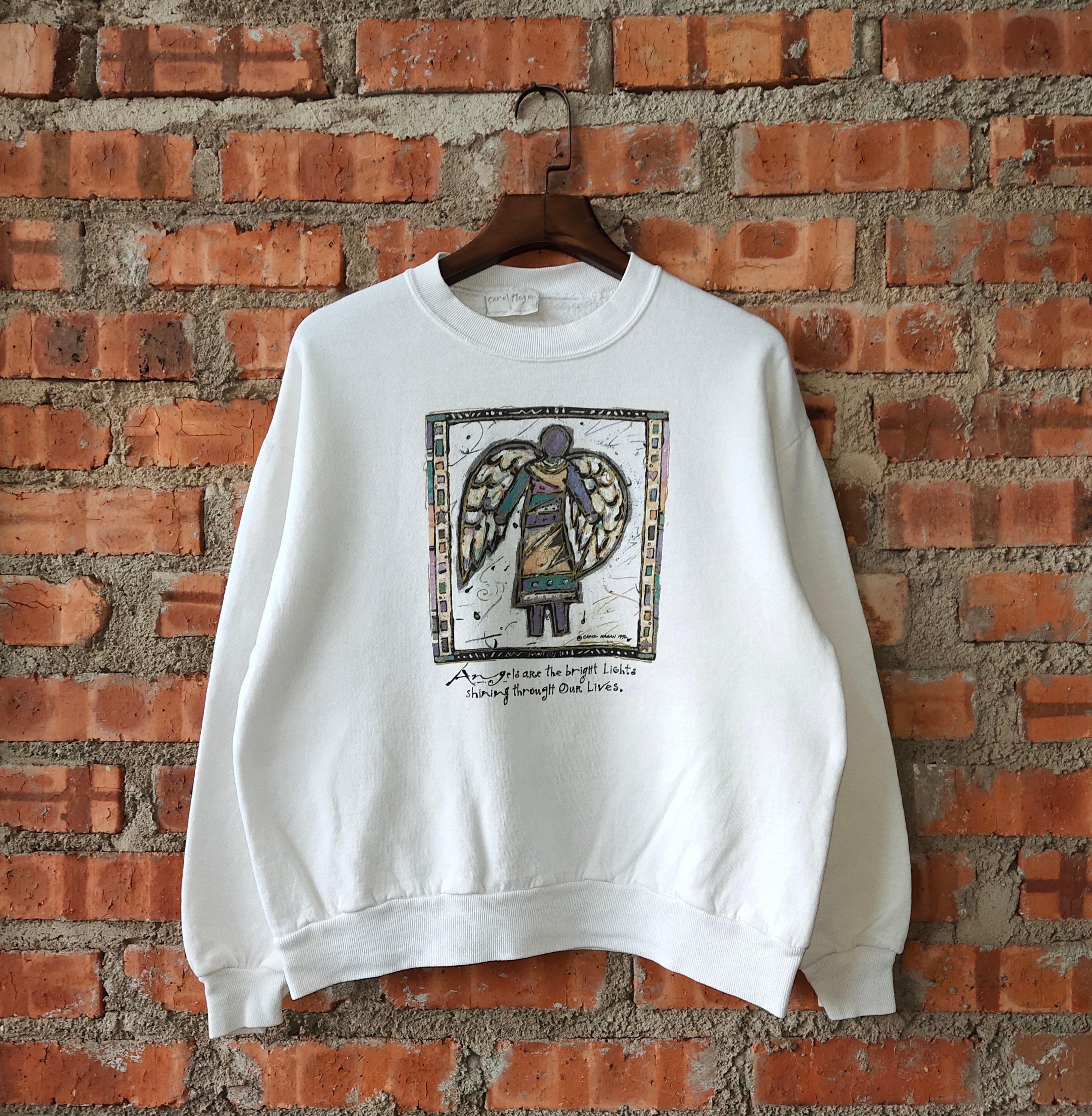 【KOOLOSET】Heart Angel Sweatshirt KOOLOSET】Heart Angel Sweatshirt Angelcore Pixel Heart