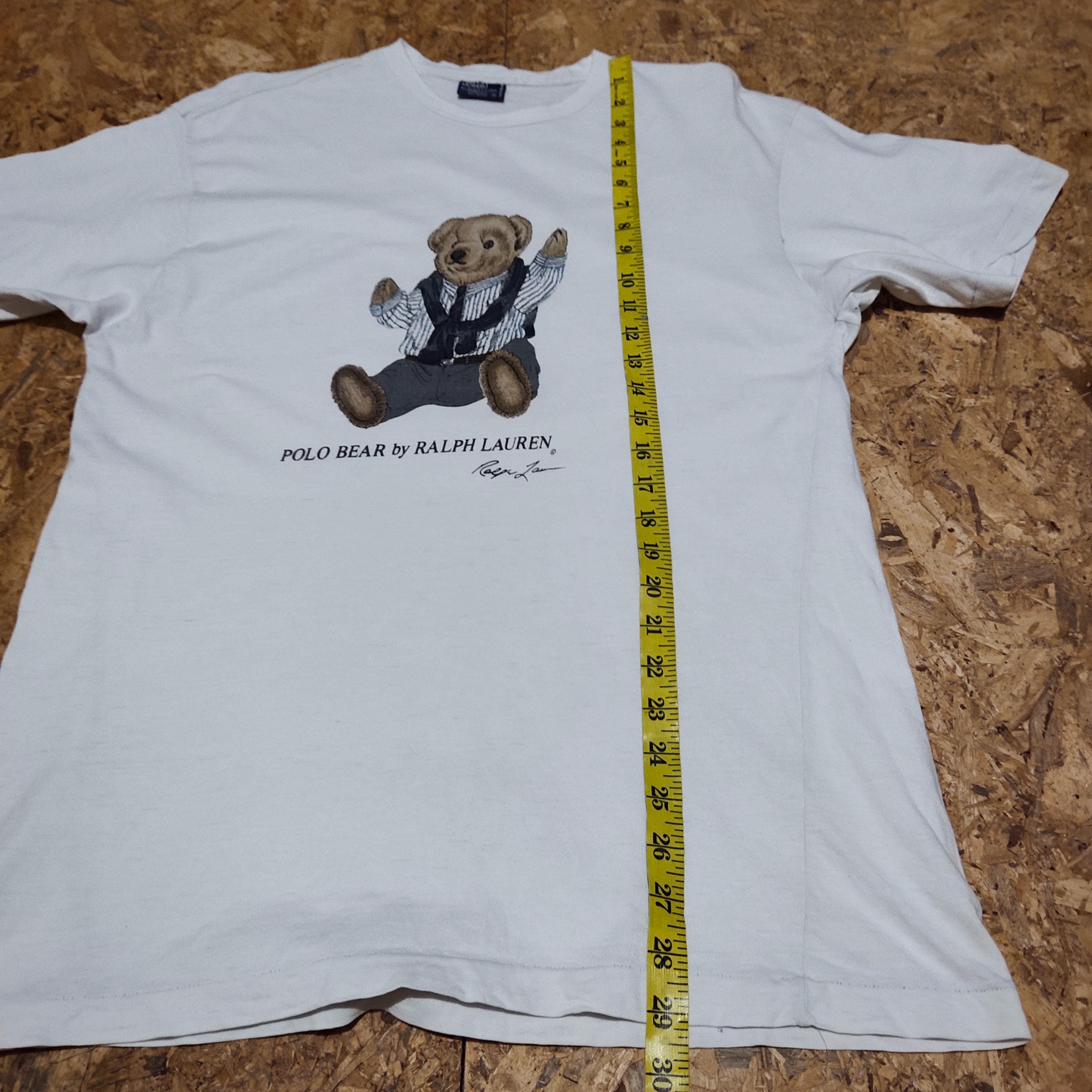 Vintage 90s Distressed Polo Bear Ralph Lauren T-shirt Polo Tees