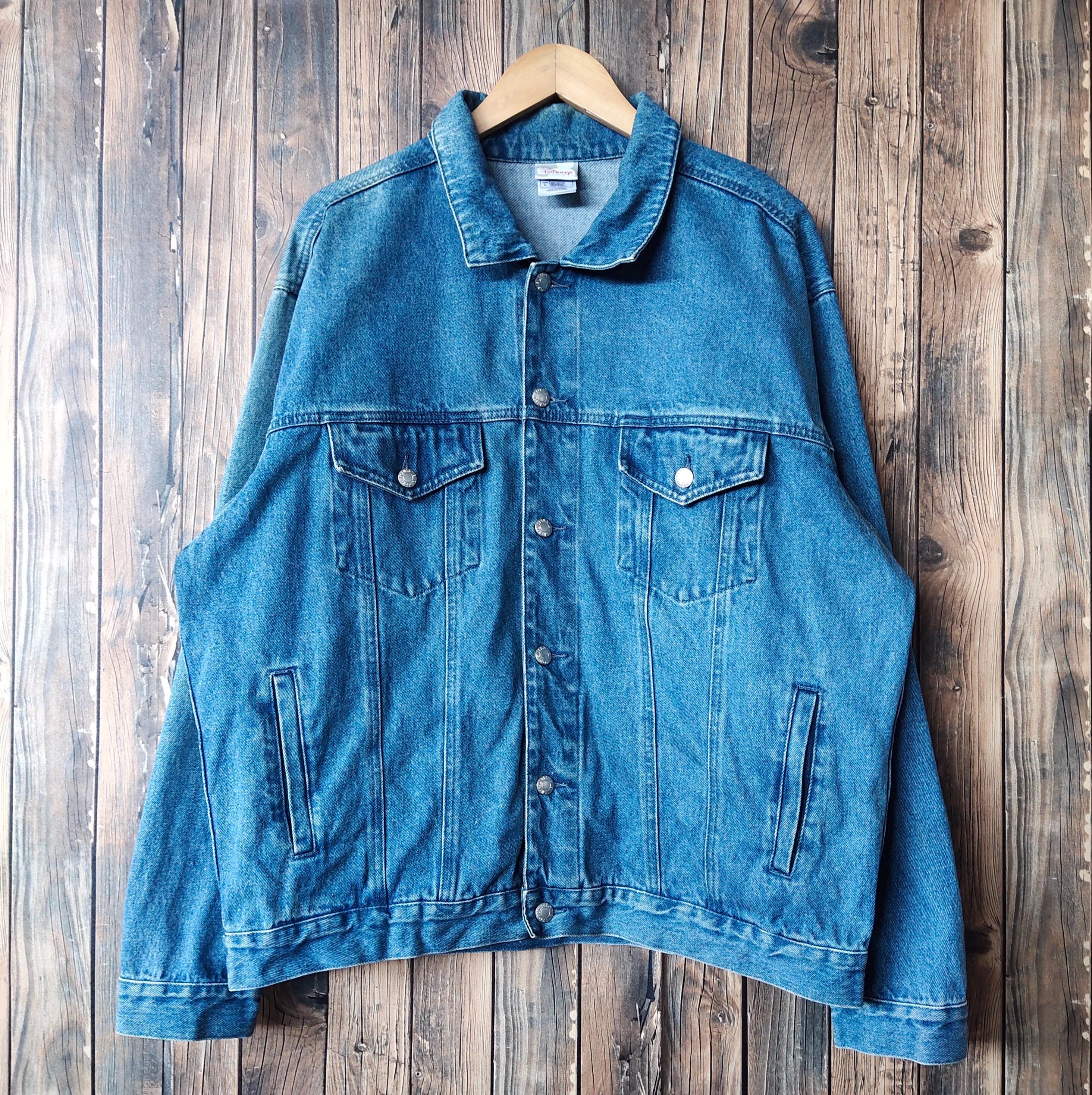 Vintage 90s Disney Beauty and the Beast Denim Jeans Jacket Disney