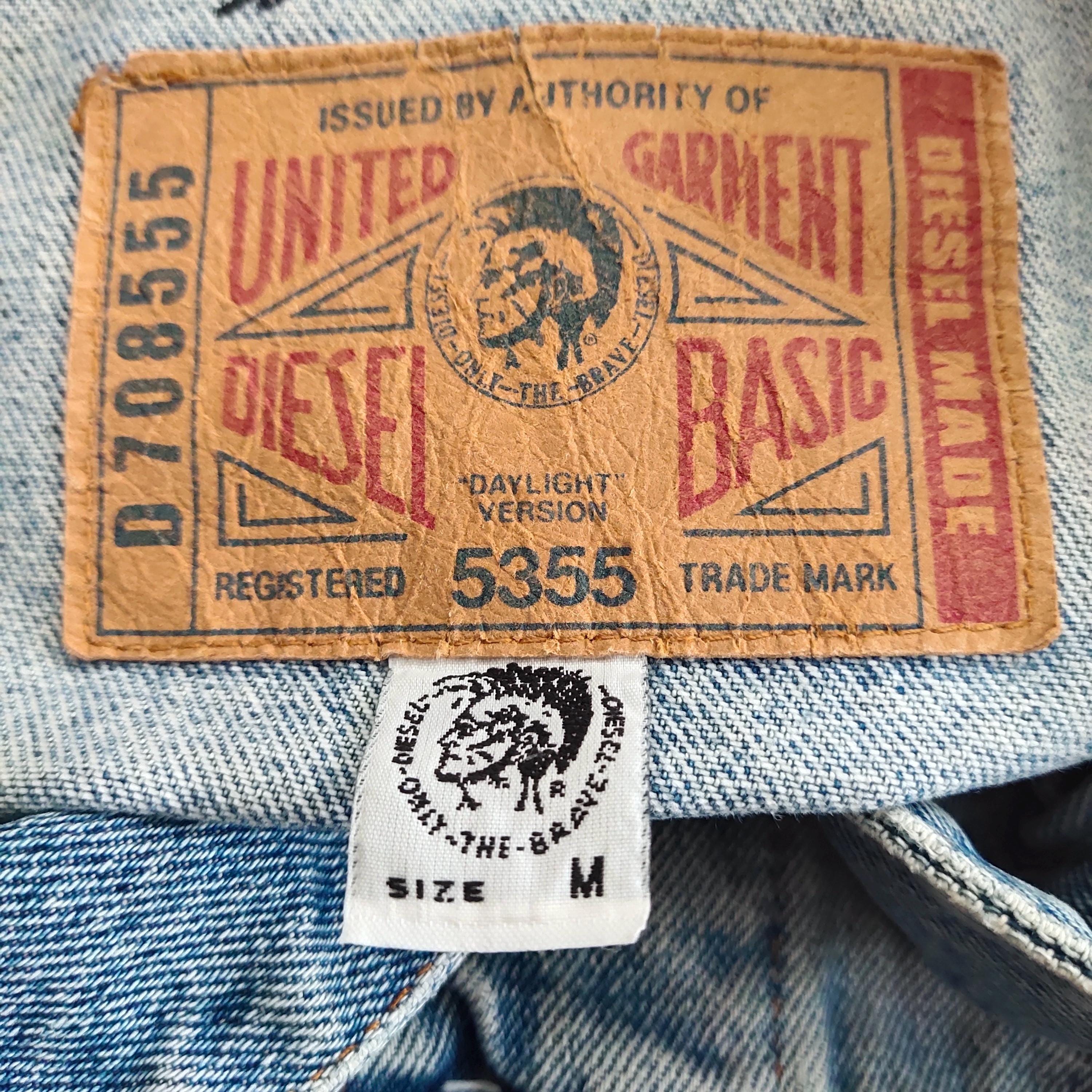 RARE Vintage 90s Distressed Diesel Industry Denim Jeans Jacket