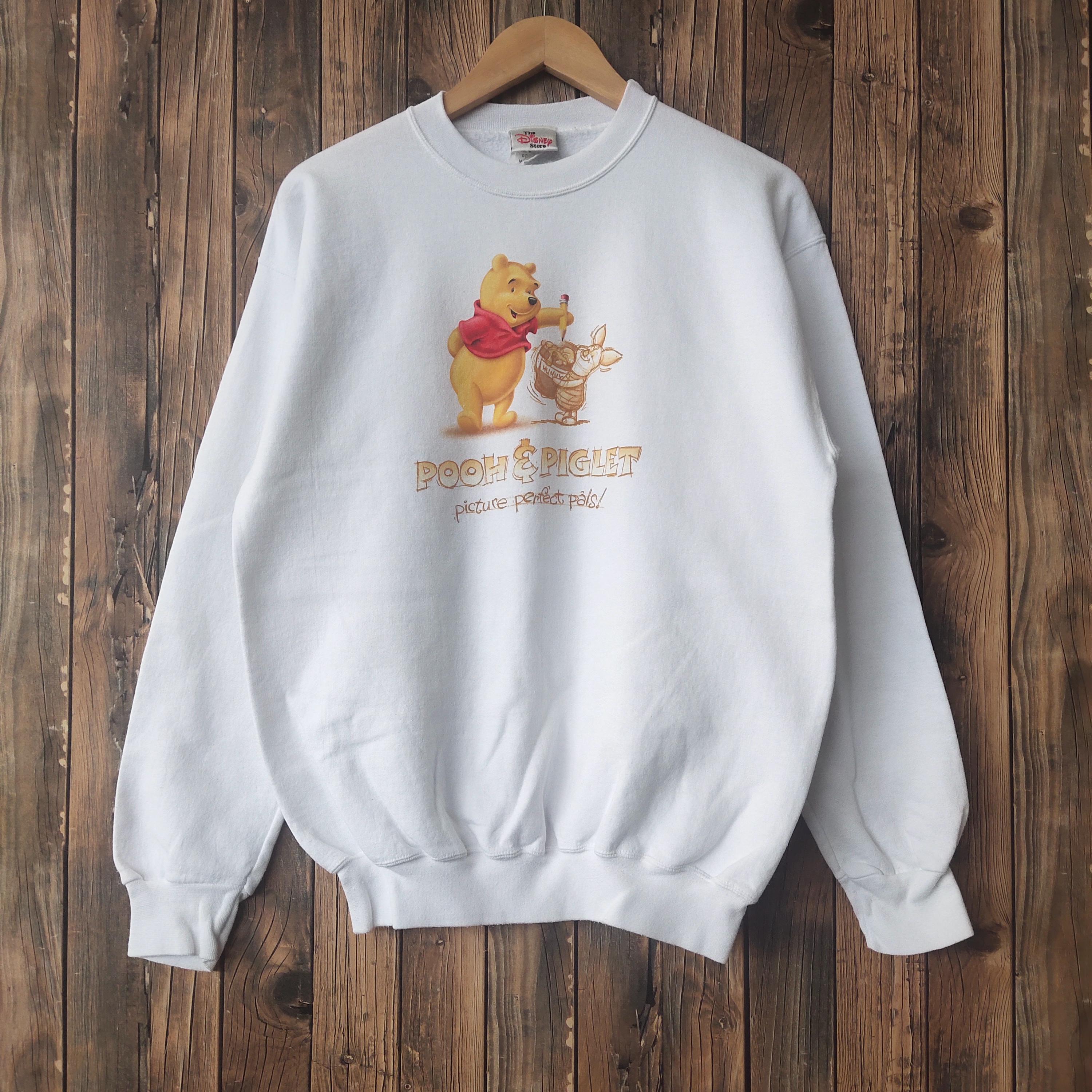 トップス 90s Winnie-the-Pooh Vintage Disney Vintage 90s Disney Winnie The Pooh Christmas One Size Red T