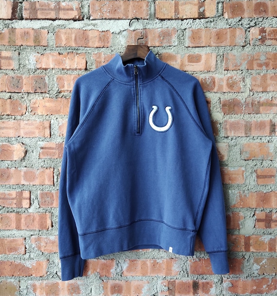 Vintage Indianapolis Colts Football Sweatshirt Colts Crewneck Colts Pullover Colts Jumper Colts Sweater Embroidery Logo Blue Color Men s M Etsy