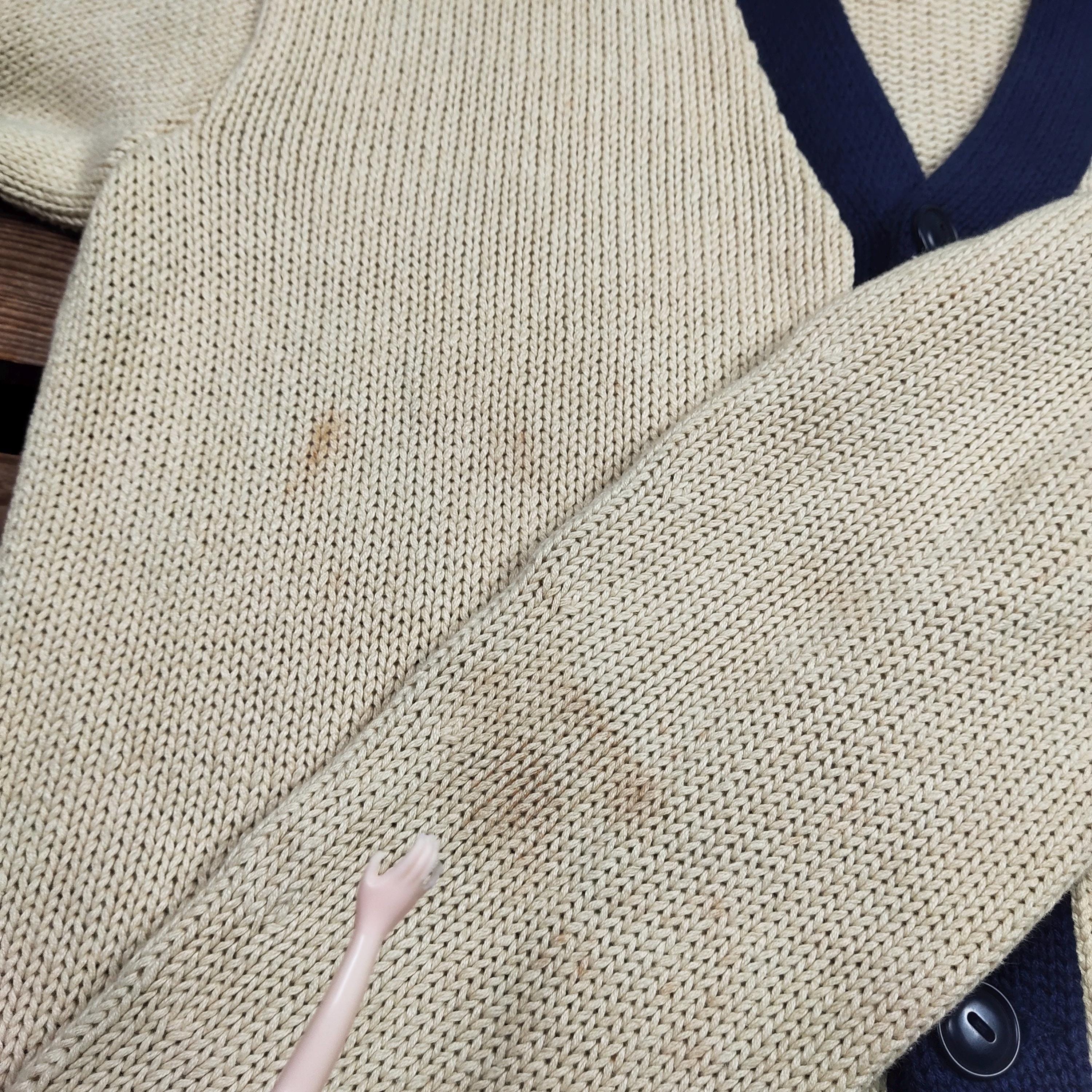 Vintage 90s Distressed Polo Ralph Lauren P Wing Cardigan Polo 