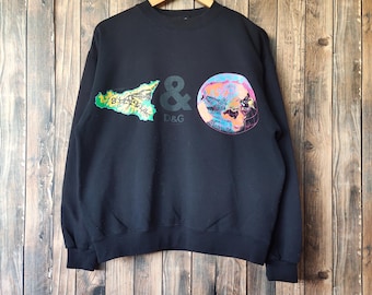 Vintage 90s Distressed Dolce & Gabbana Sweatshirt D and G Crewneck 