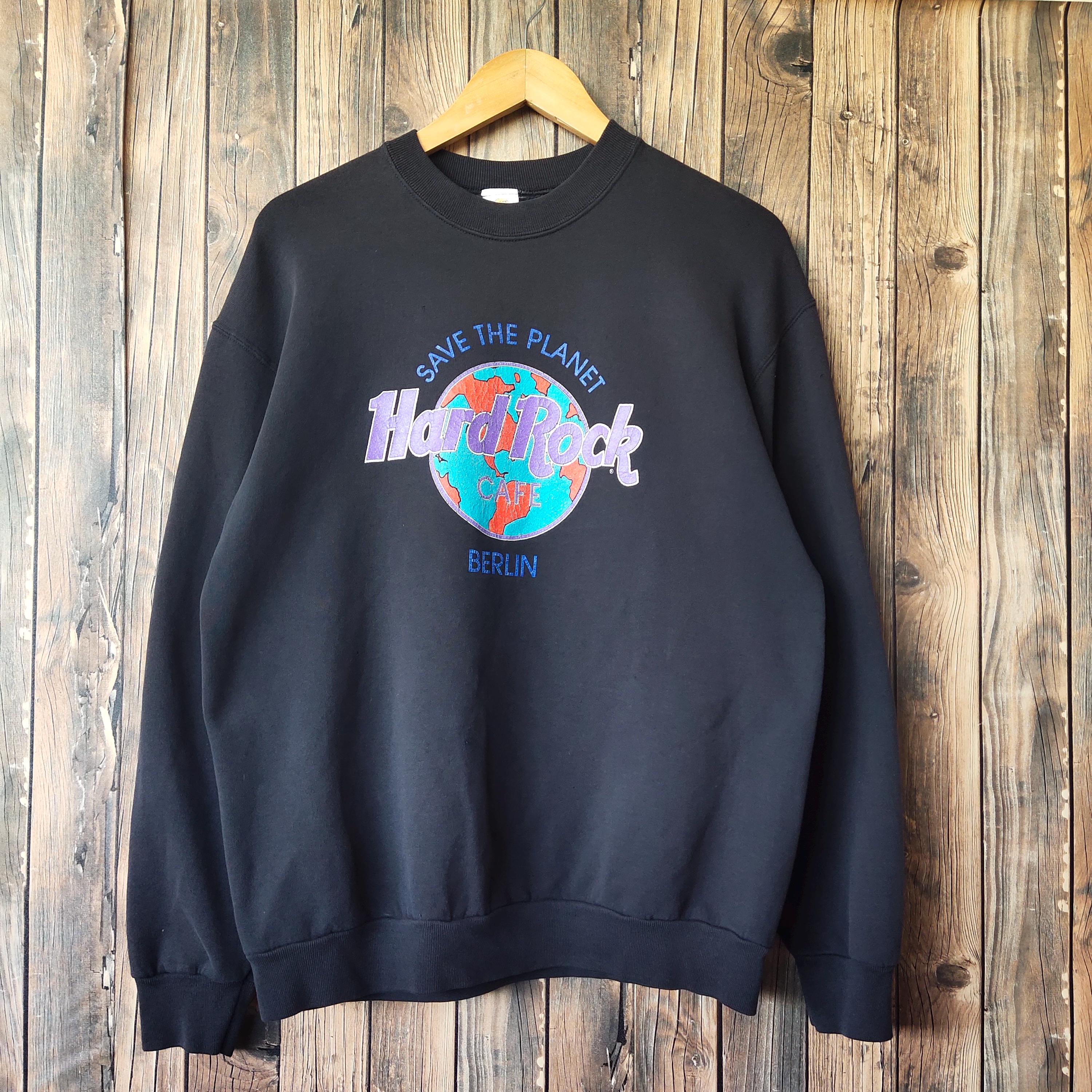 R☆N【vintage shop】ページ Vintage 90s Distressed Hard Rock Cafe Berlin Sweatshirt Hard Rock