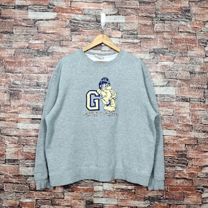 Vintage 90s Grumpy Snow White Seven Dwarfs Sweatshirt Grumpy Crewneck Grumpy Pullover Grumpy Sweater Embroidery Logo Gray Color Men’s Fit M