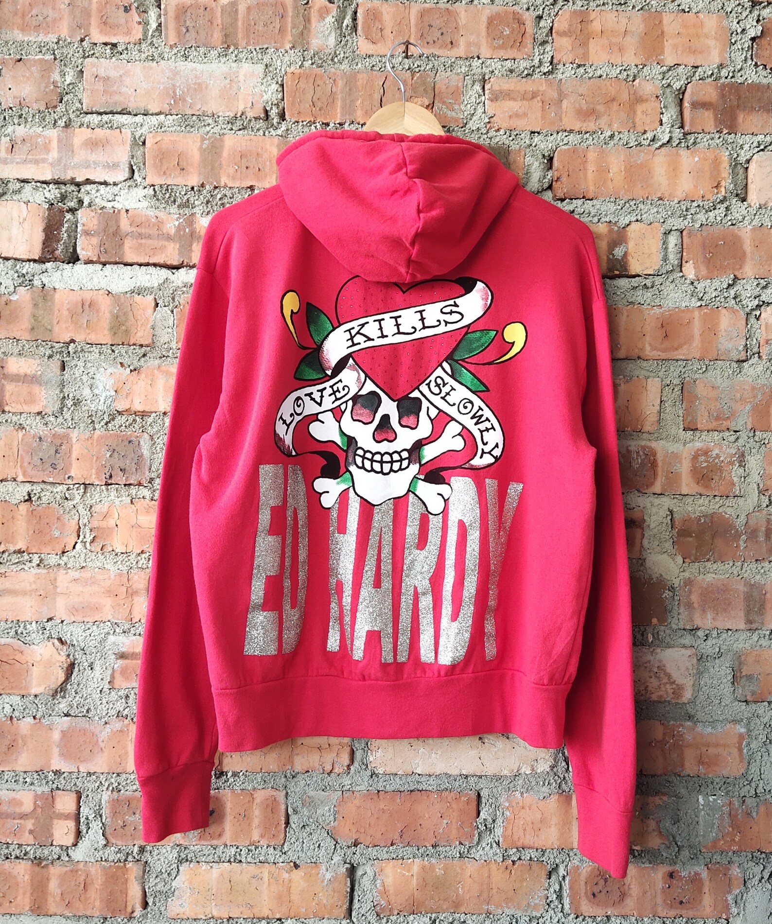 Vintage Ed Hardy Hoodie Full Zip Ed Hardy Pullover Ed Hardy Etsy