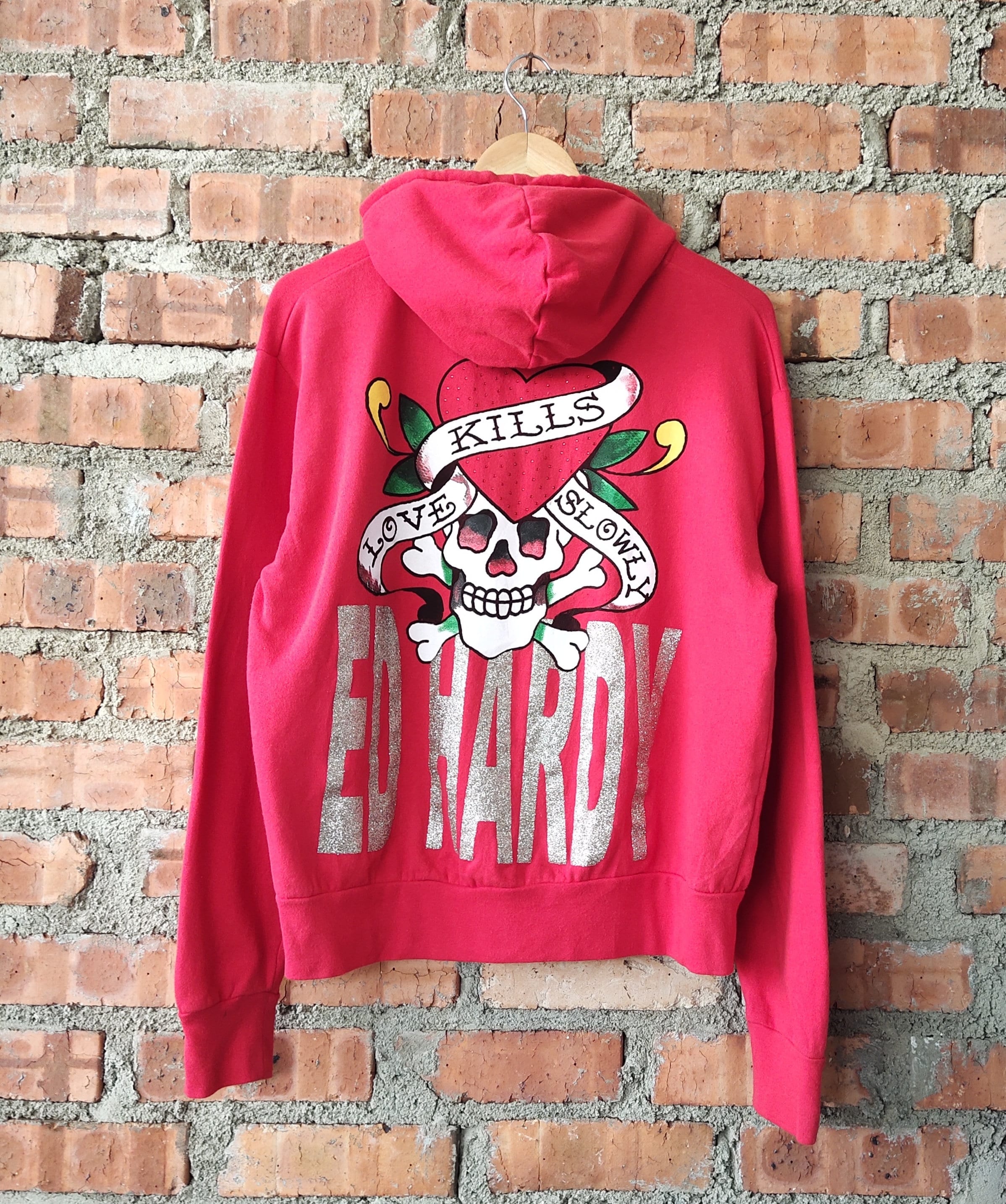 Ed Hardy Hoodie
 Vintage Ed Hardy Hoo Full Zip Ed Hardy Pullover Ed Hardy