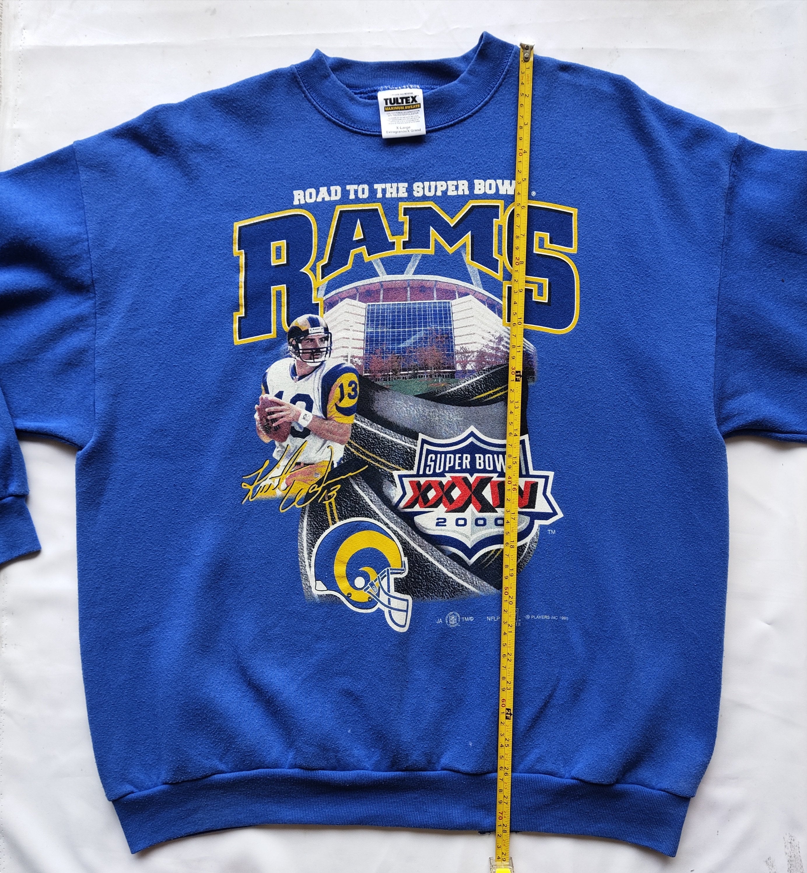 Vintage 90s Distressed NFL ST. Louis Rams Sweatshirt Rams Crewneck 