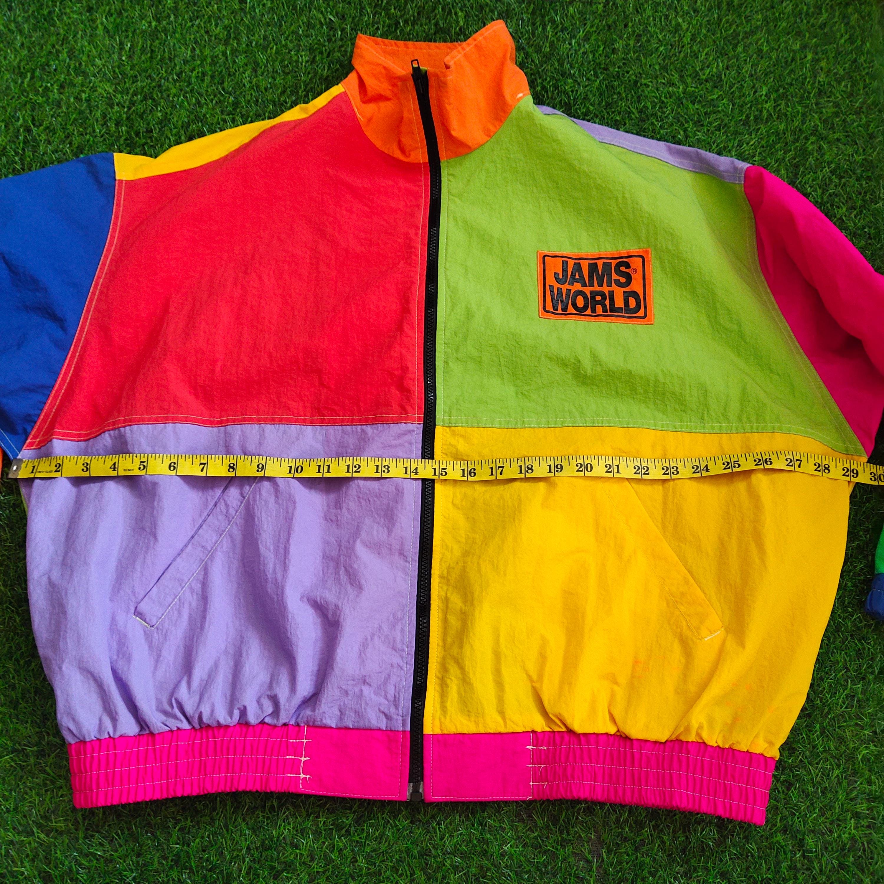 【ヴィンテージ90s】JAMS WORLDナイロンジャケット ハワイ購入 RARE Vintage 90s Jams World Honolulu Hawaii Multicolor